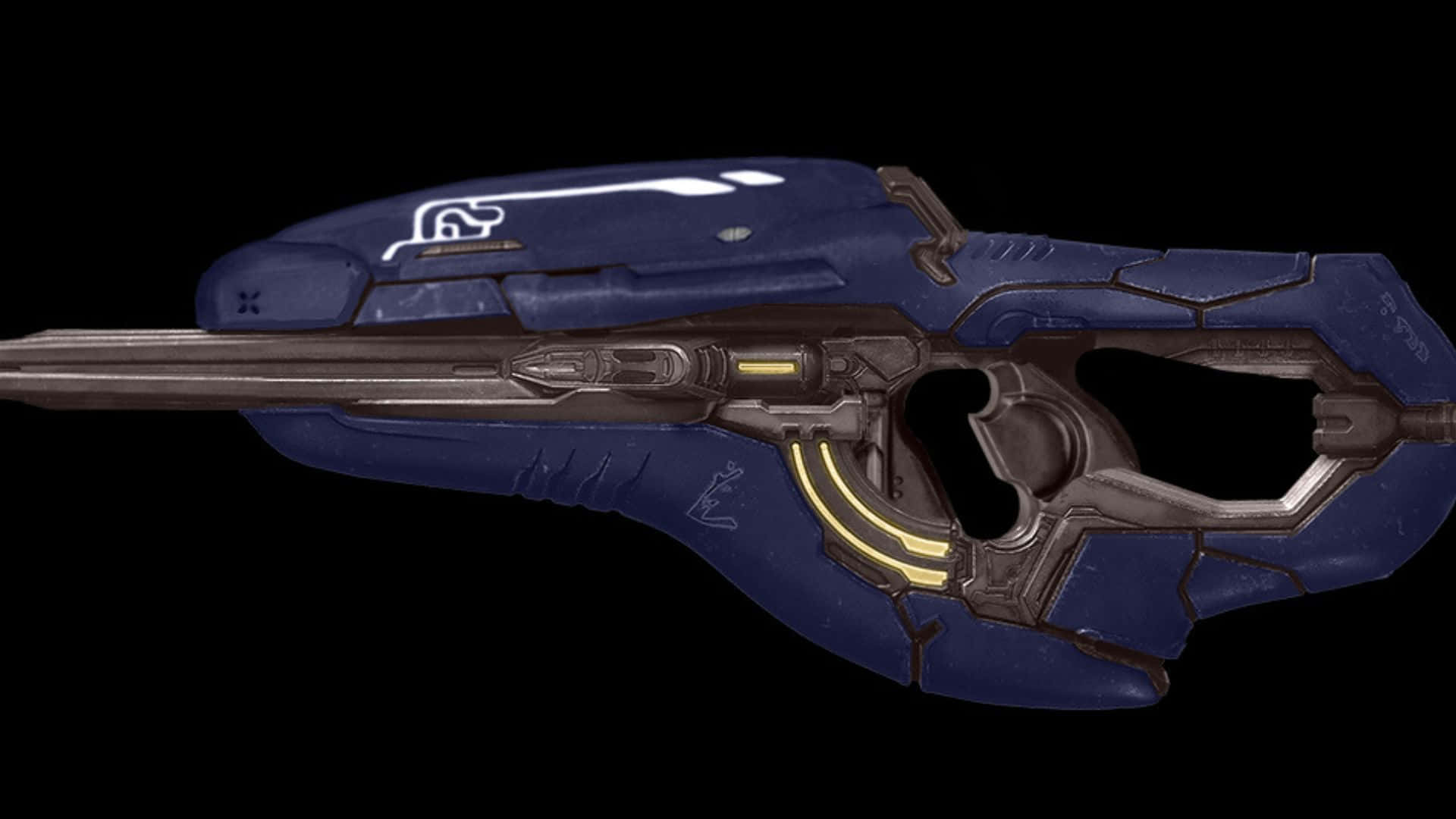 plasma rifle, blue, silver, Full HD Desktop Wallpaper