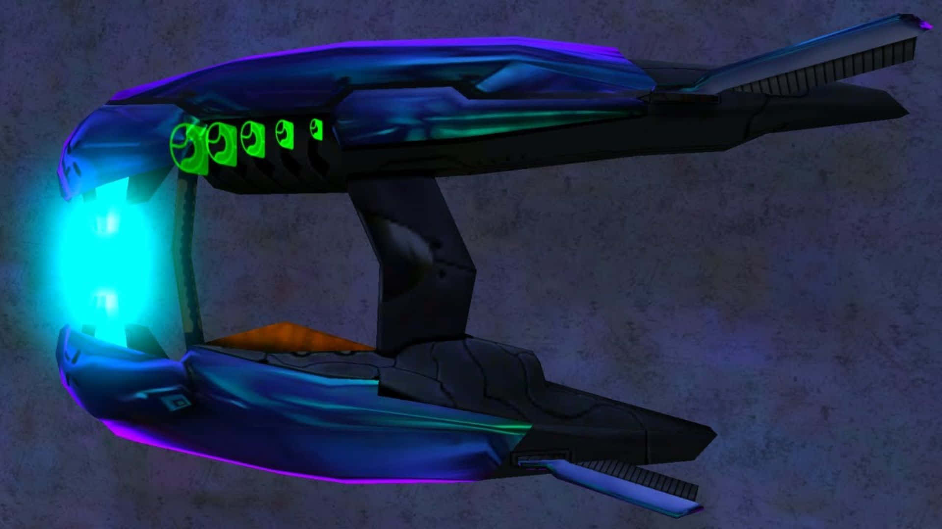 plasma rifle, glowing blue, glowing green, Full HD Desktop Wallpaper