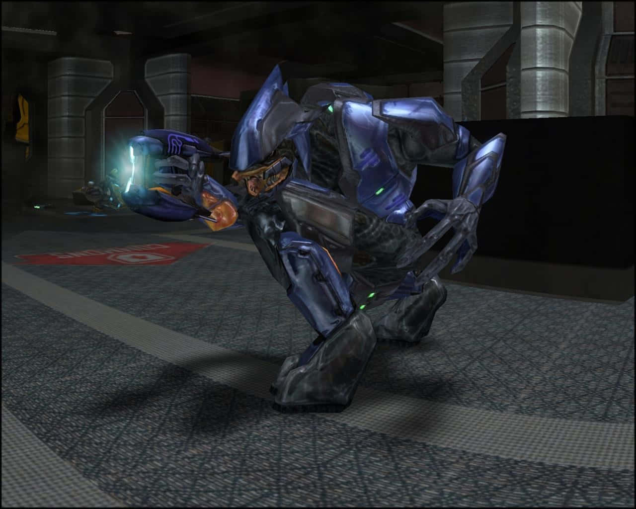 plasma rifle, blue armored soldier, glowing weapon, HD Desktop Wallpaper