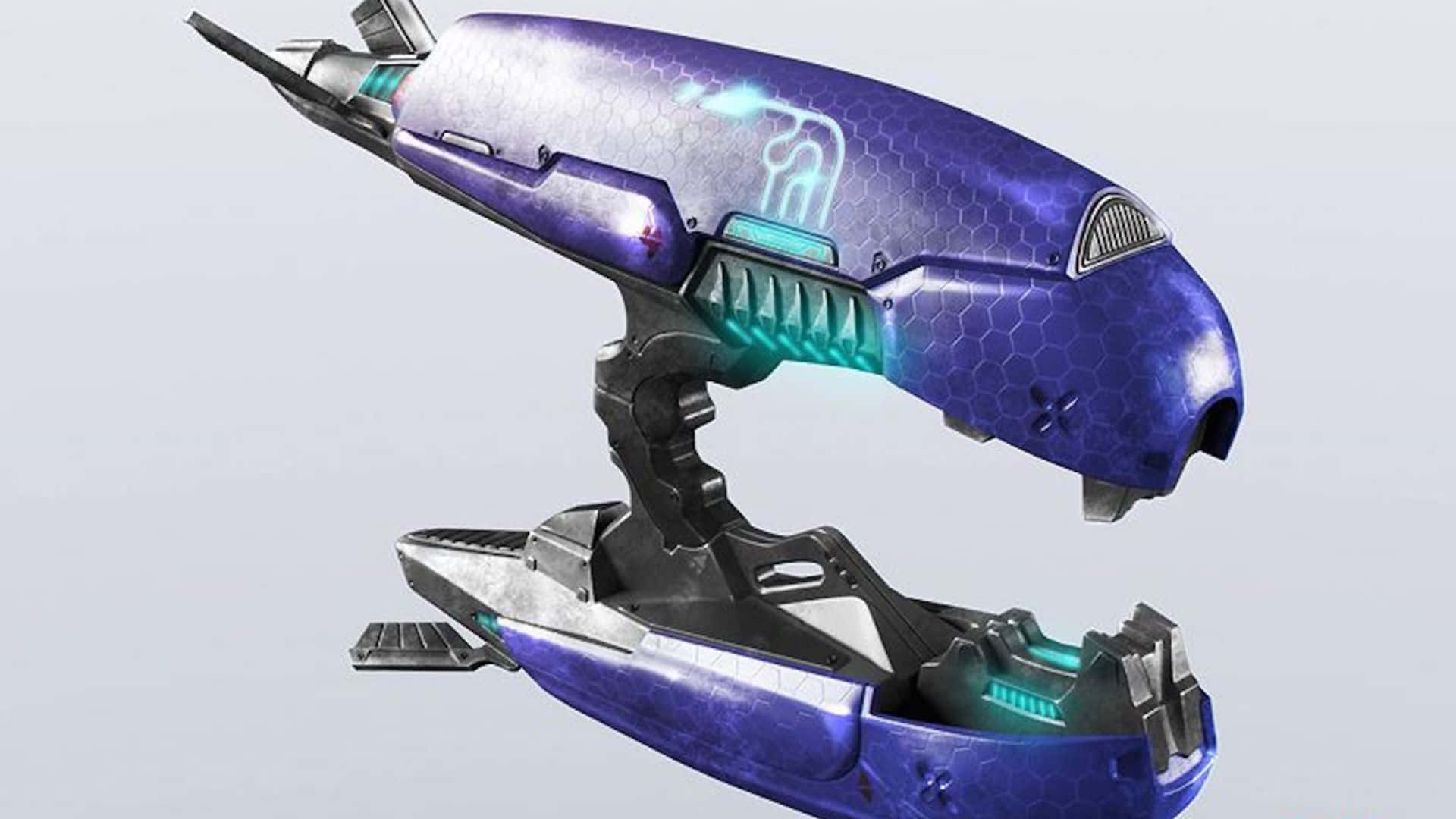 plasma rifle, purple, teal, Full HD Desktop Wallpaper
