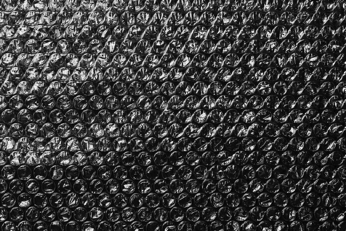 black plastic, black bubble wrap, glossy reflective bubbles, SD Desktop Wallpaper