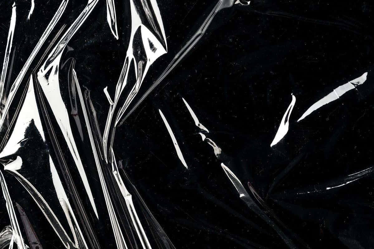 black plastic, glossy, crumpled, SD Desktop Wallpaper