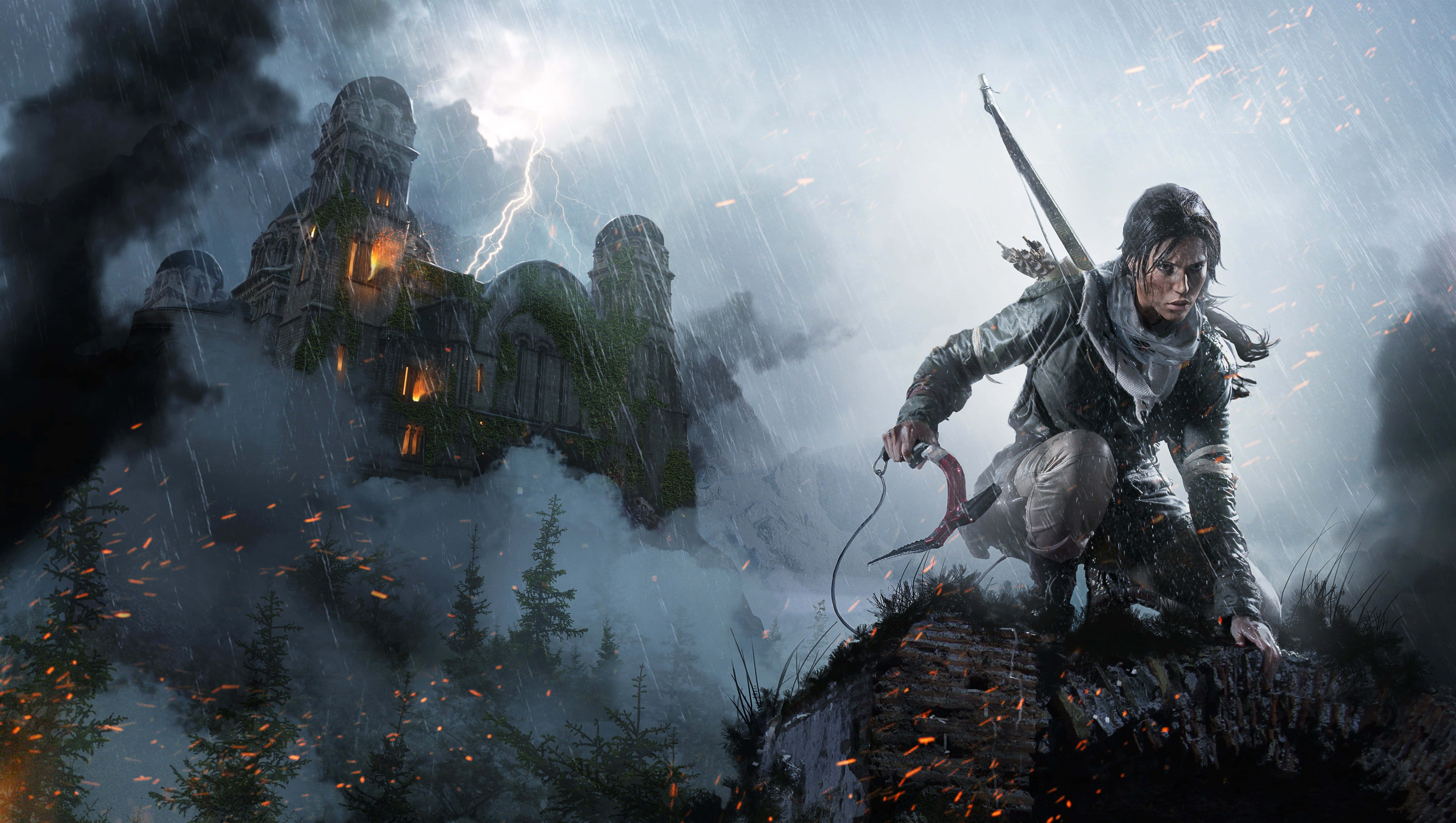 Platform Games 6000, warrior, cliff edge, 5K Desktop Wallpaper