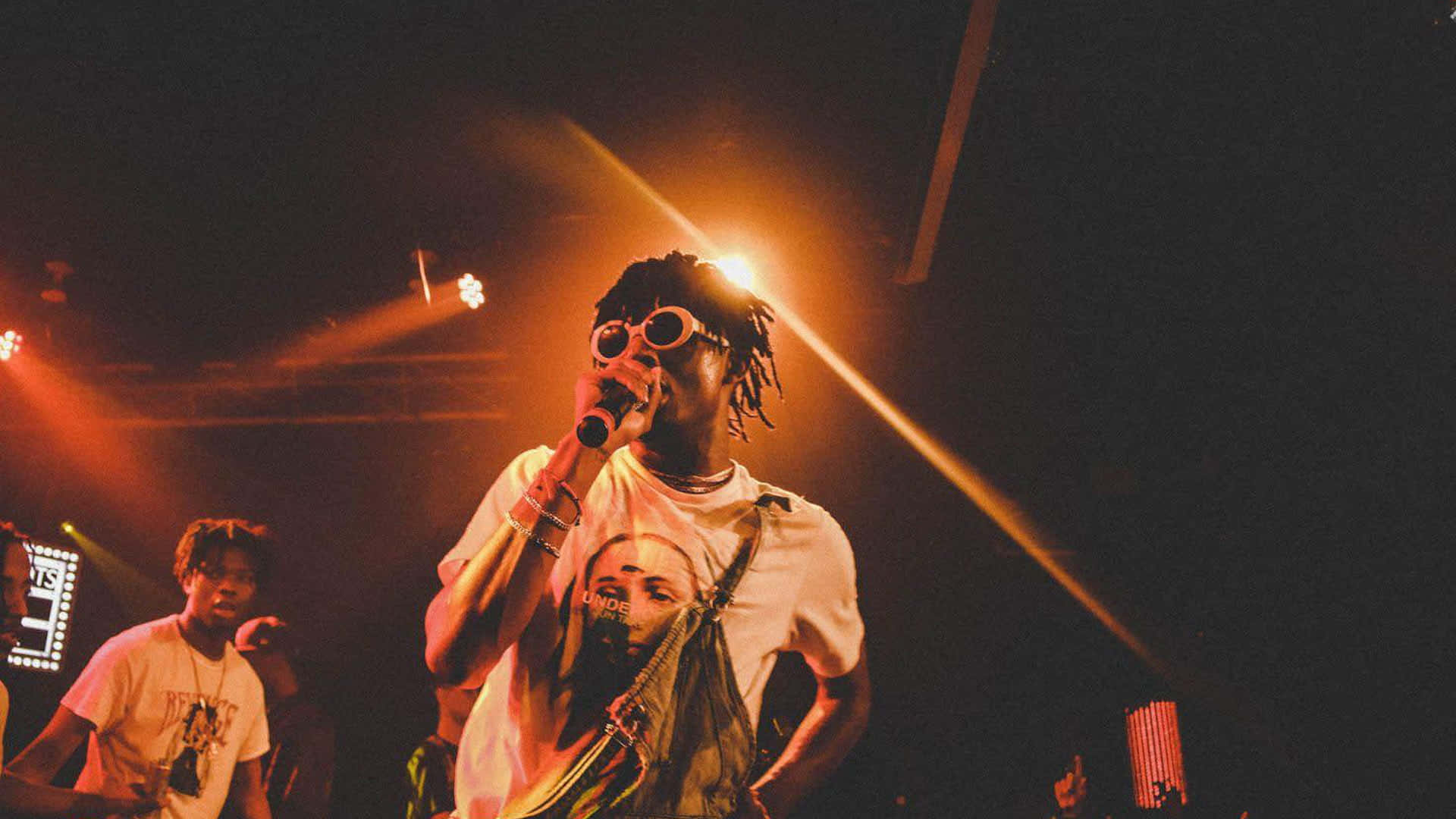Playboi Carti, dreadlocks, round glasses, Full HD Desktop Wallpaper