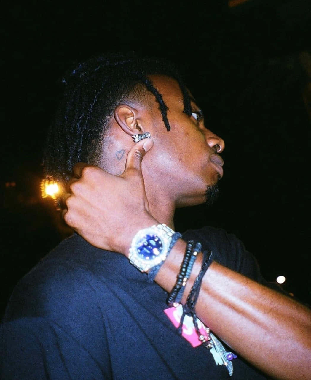 Playboi Carti, side profile, nighttime, HD Phone Wallpaper
