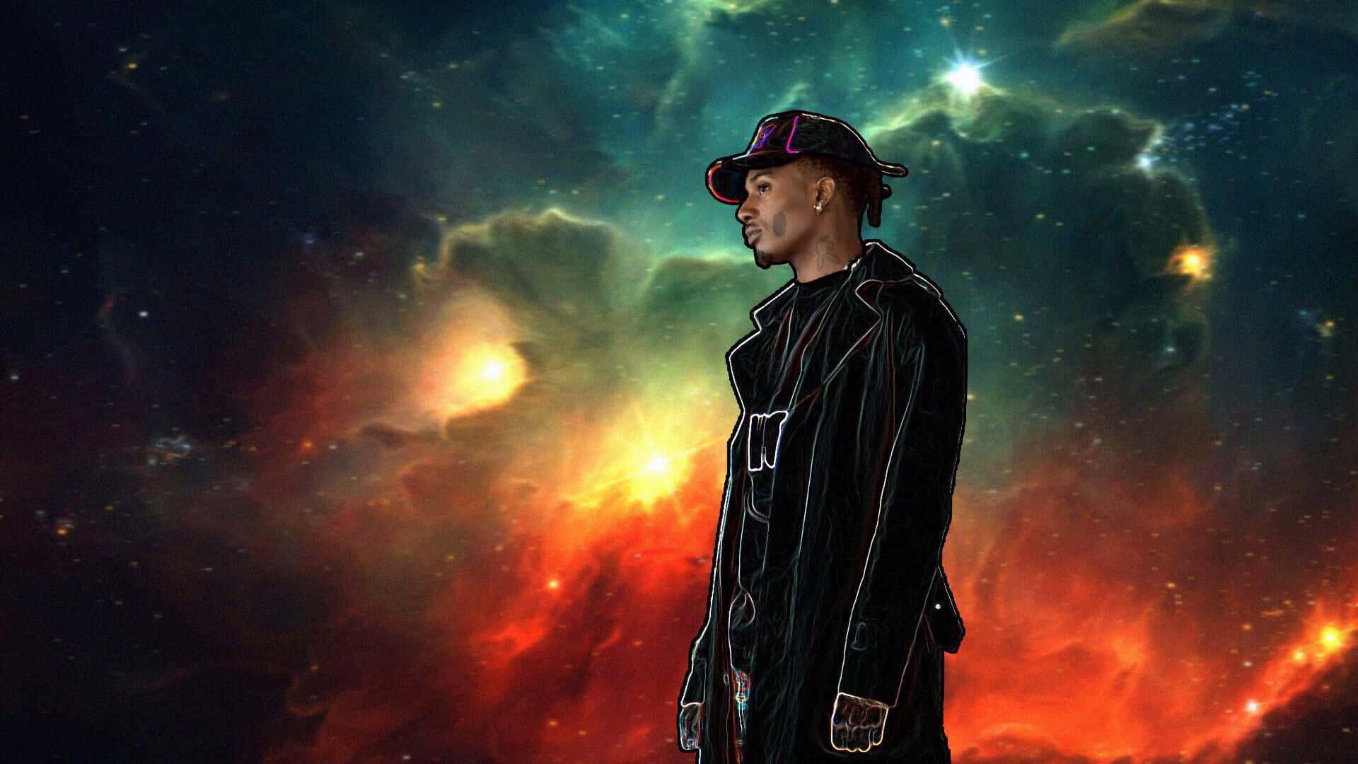 Playboi Carti, black coat, cap, Full HD Desktop Wallpaper