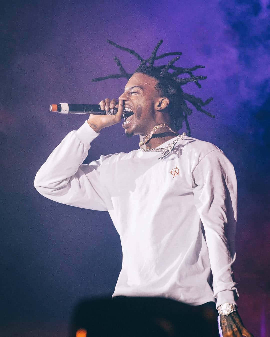 Playboi Carti, dreadlocks, mic, HD Phone Wallpaper