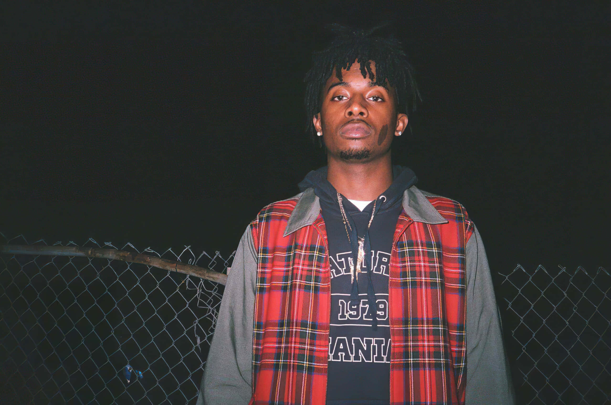Playboi Carti, dreadlocks, night, 2K Desktop Wallpaper