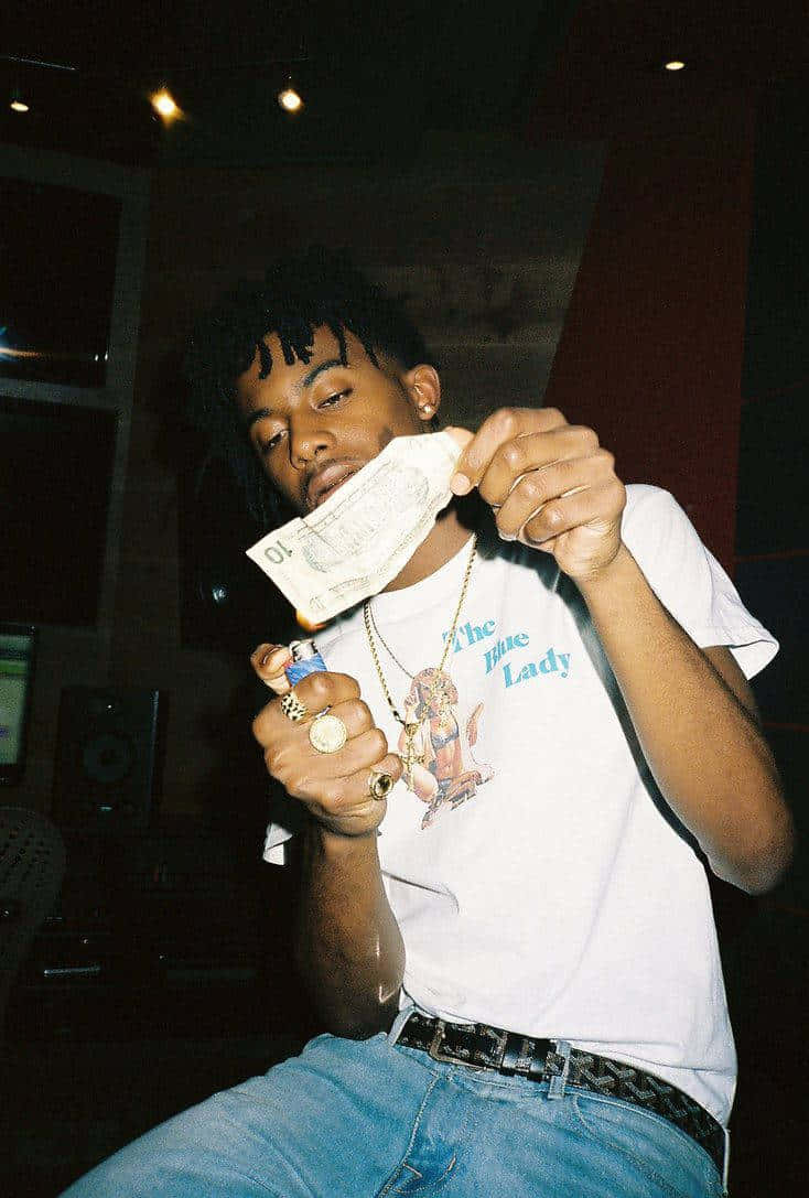 Playboi Carti, white tshirt, jeans, SD Phone Wallpaper