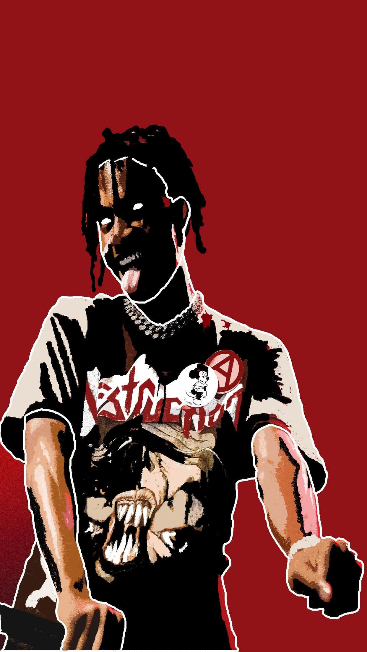 Playboi Carti, multi-coloured streetwear jacket, shredded jeans, Full HD Phone Wallpaper