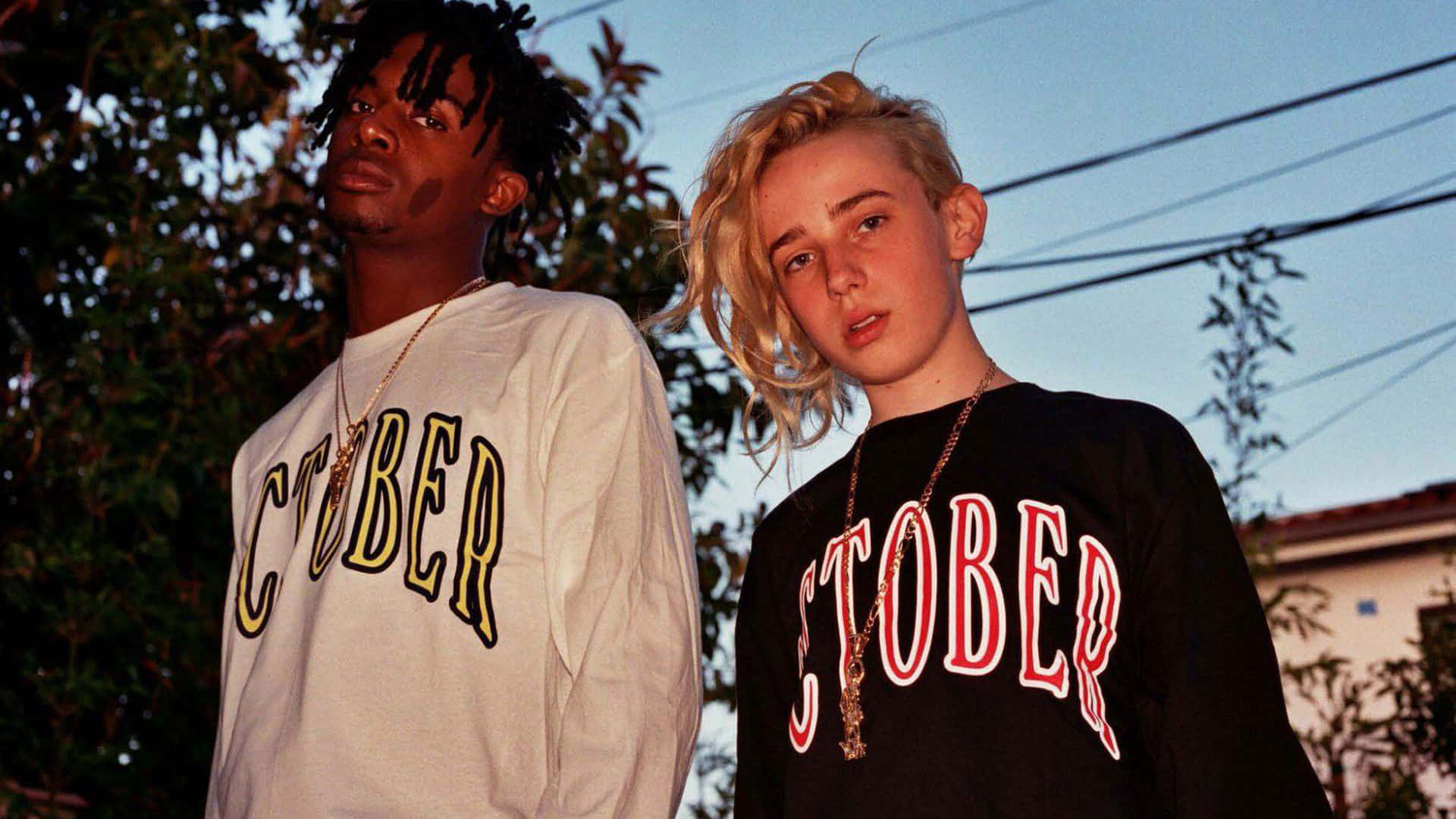 Playboi Carti HD, OCTOBER sweatshirts, twilight sky, Full HD Desktop Wallpaper