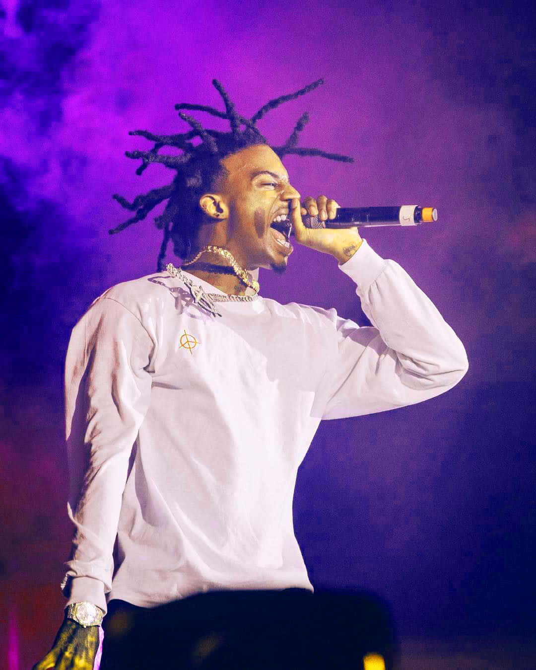 Playboi Carti, dreadlocks, mic, HD Phone Wallpaper