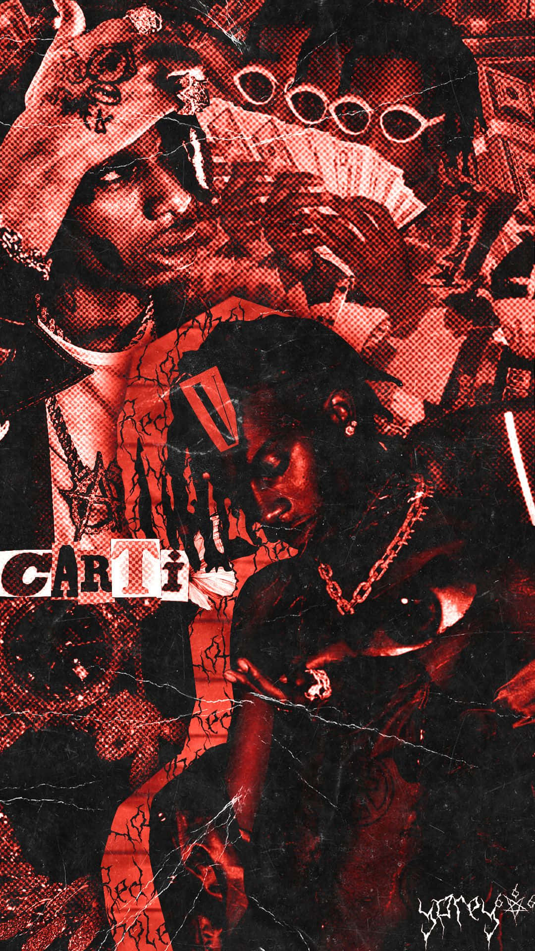 Playboi Carti, iPhone, red-tinted, Full HD Phone Wallpaper
