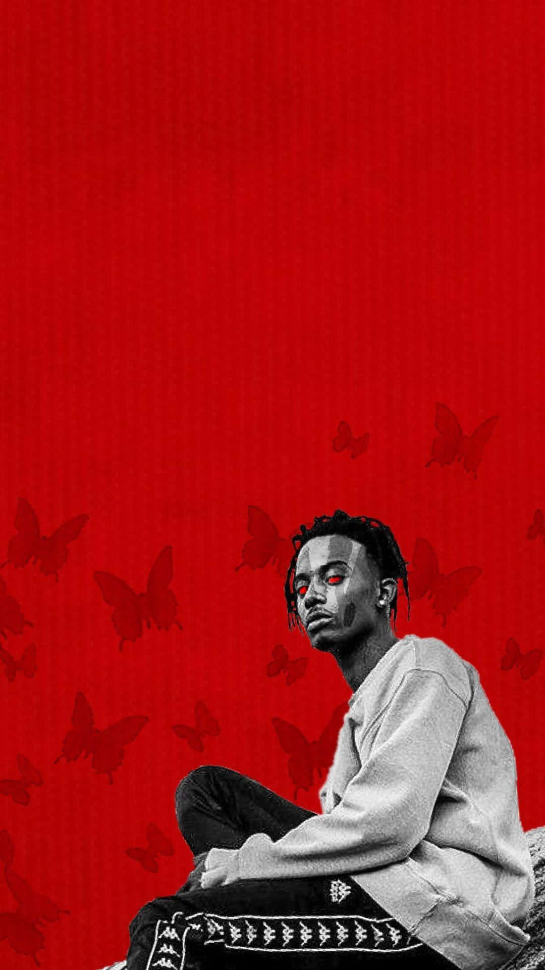 Playboi Carti, iPhone, red eyes, Full HD Phone Wallpaper