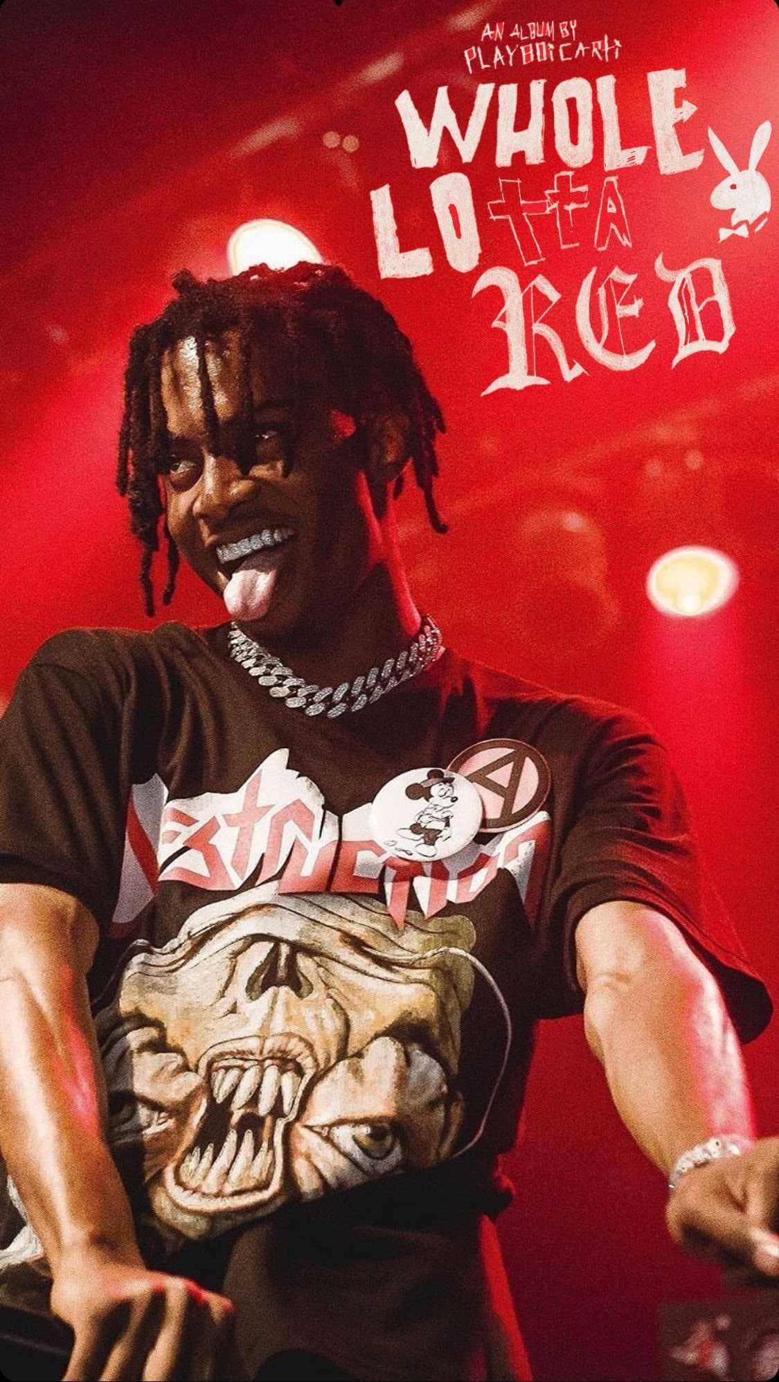 Playboi Carti, dreadlocks, graphic t-shirt, Full HD Phone Wallpaper