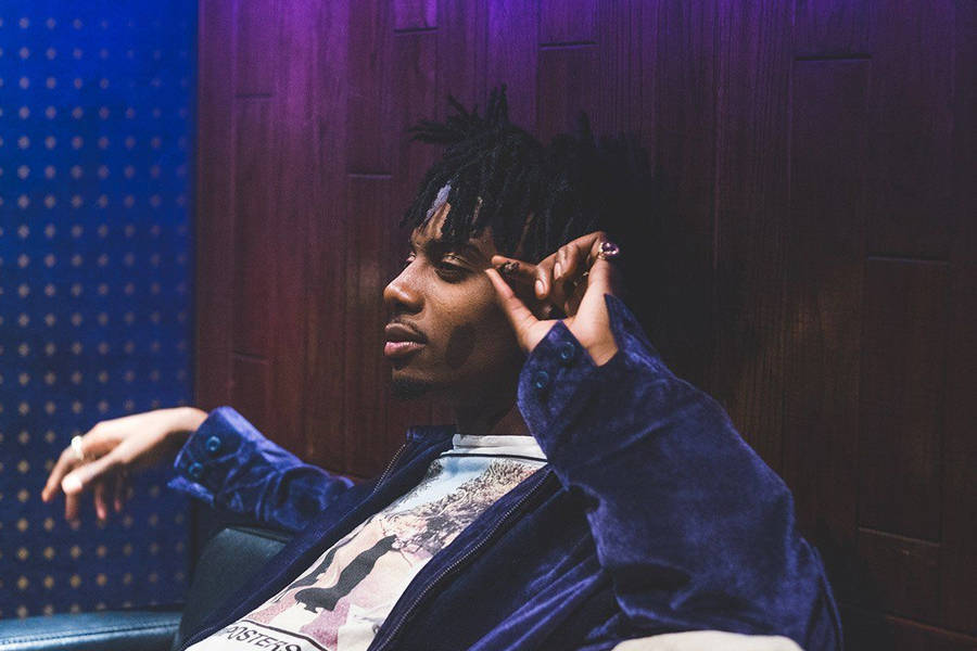 Playboi Carti, dreadlocks, velvet chair, SD Desktop Wallpaper