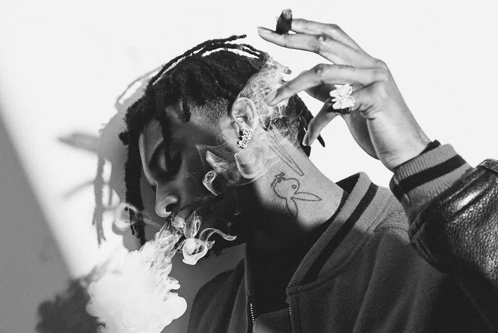 Playboi Carti, dreadlocks, smoke, SD Desktop Wallpaper