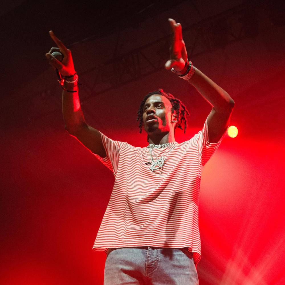 Playboi Carti, stripes, red stage lights, SD Desktop Wallpaper
