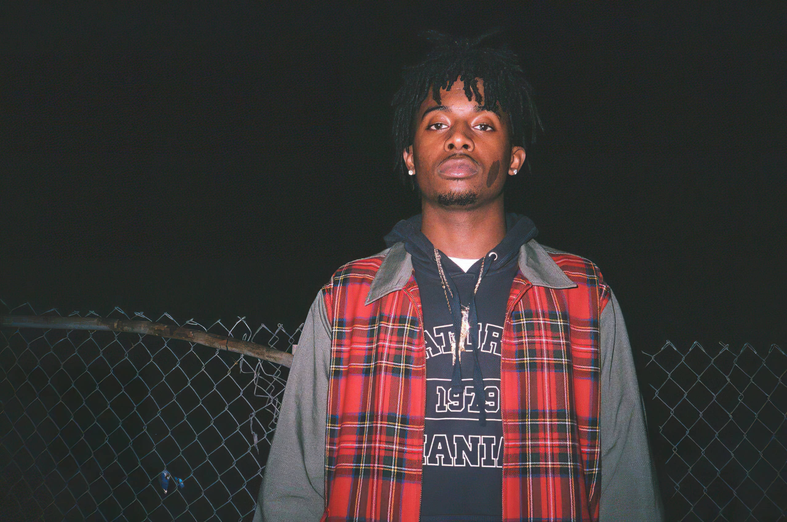 Playboi Carti, dreadlocks, night, 2K Desktop Wallpaper