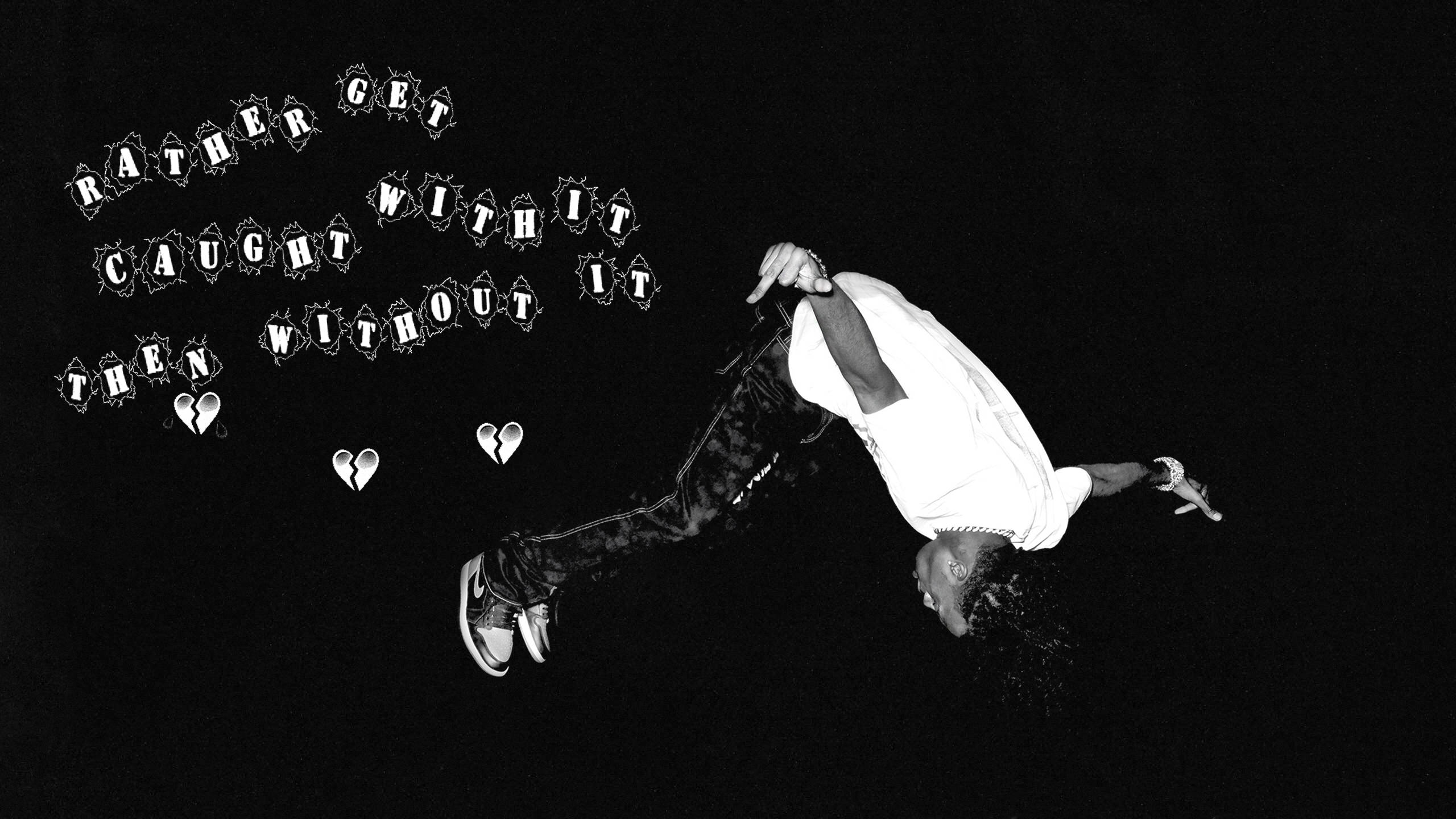 Count Up, Playboi Carti, black background, 2K Desktop Wallpaper