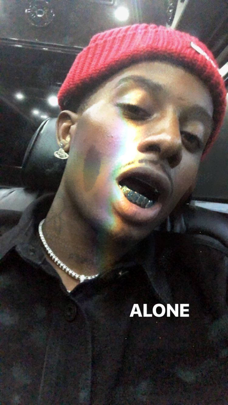 Playboi Carti, red beanie, black shirt, HD Phone Wallpaper