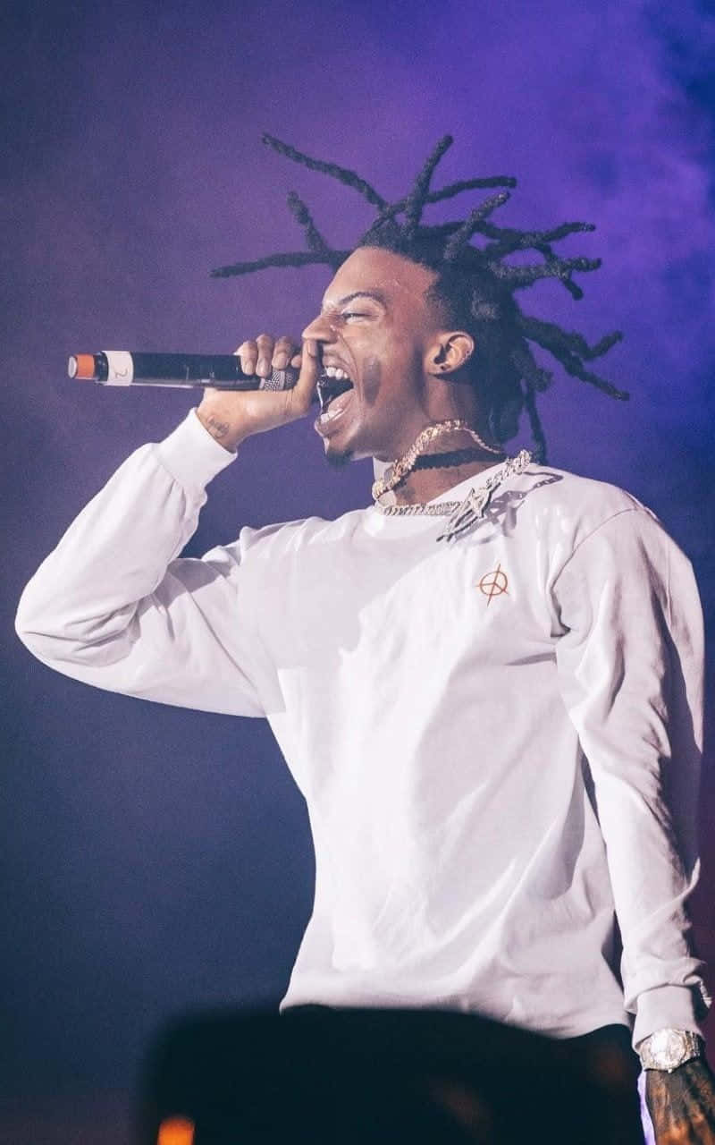Playboi Carti, die lit, purple stage lights, HD Phone Wallpaper