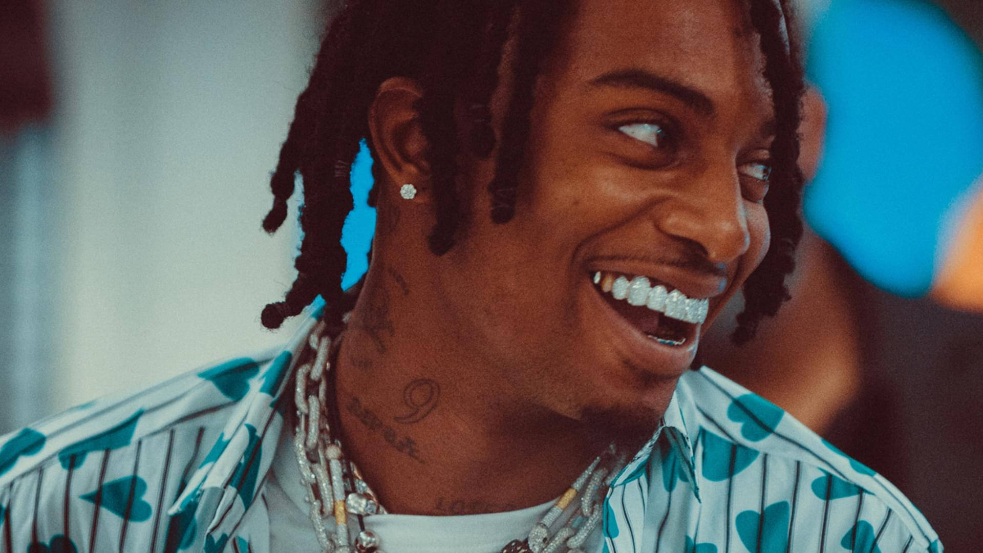 Playboi Carti, dreadlocks, diamond grillz, Full HD Desktop Wallpaper