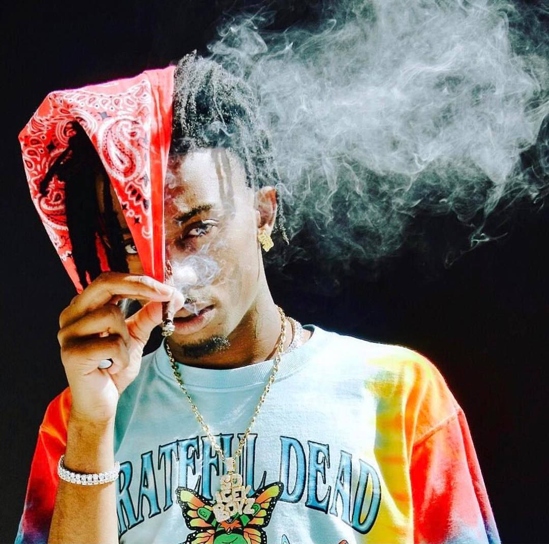Playboi Carti, red bandana, tie-dye Grateful Dead shirt, SD Desktop Wallpaper