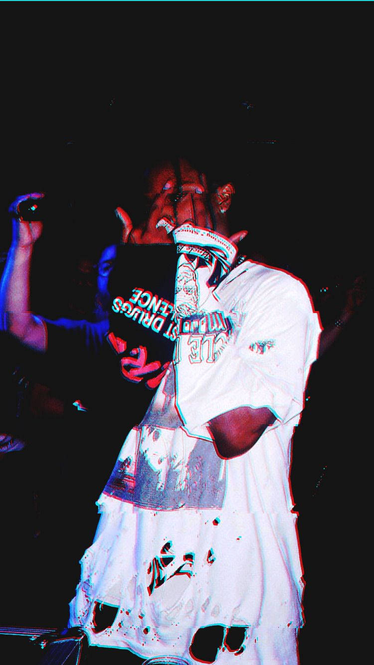 Playboi Carti, white graphic tee, bandana, HD Phone Wallpaper