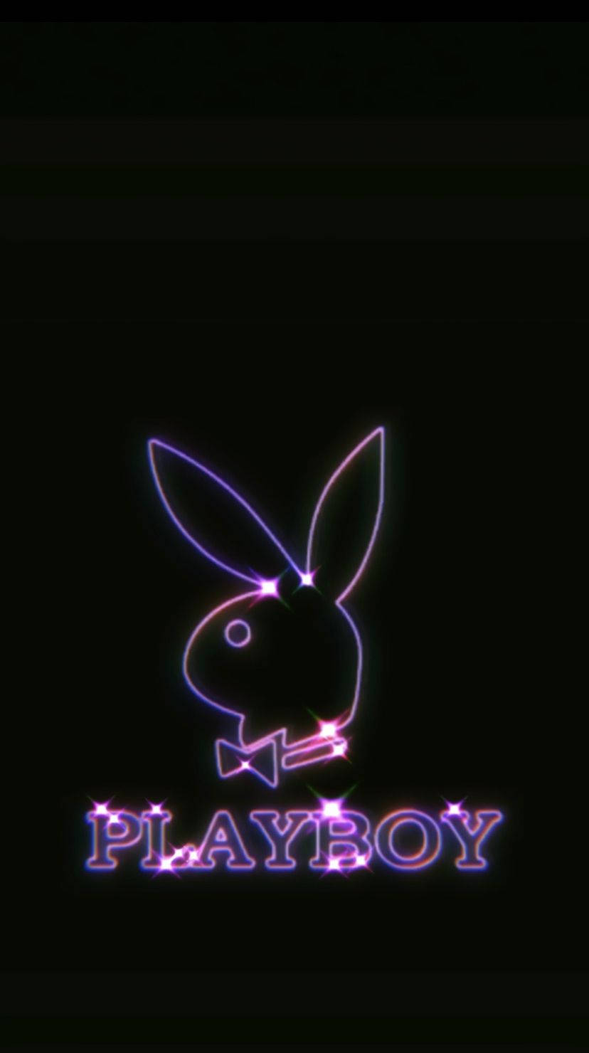 Playboy, neon, glowing, HD Phone Wallpaper