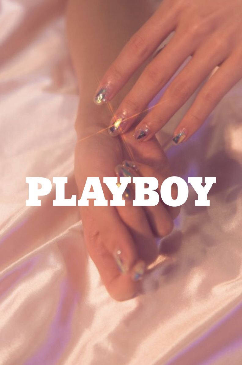 Playboy, glittery nails, satin fabric, SD Phone Wallpaper