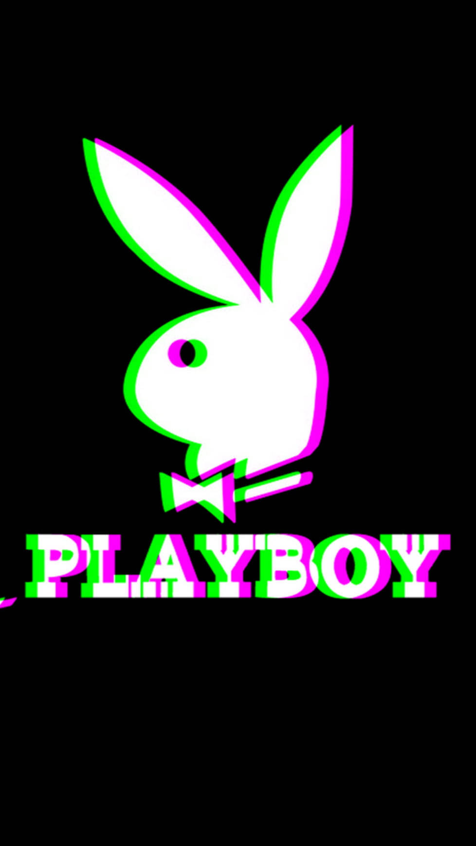 Playboy, neon green, pink, HD Phone Wallpaper