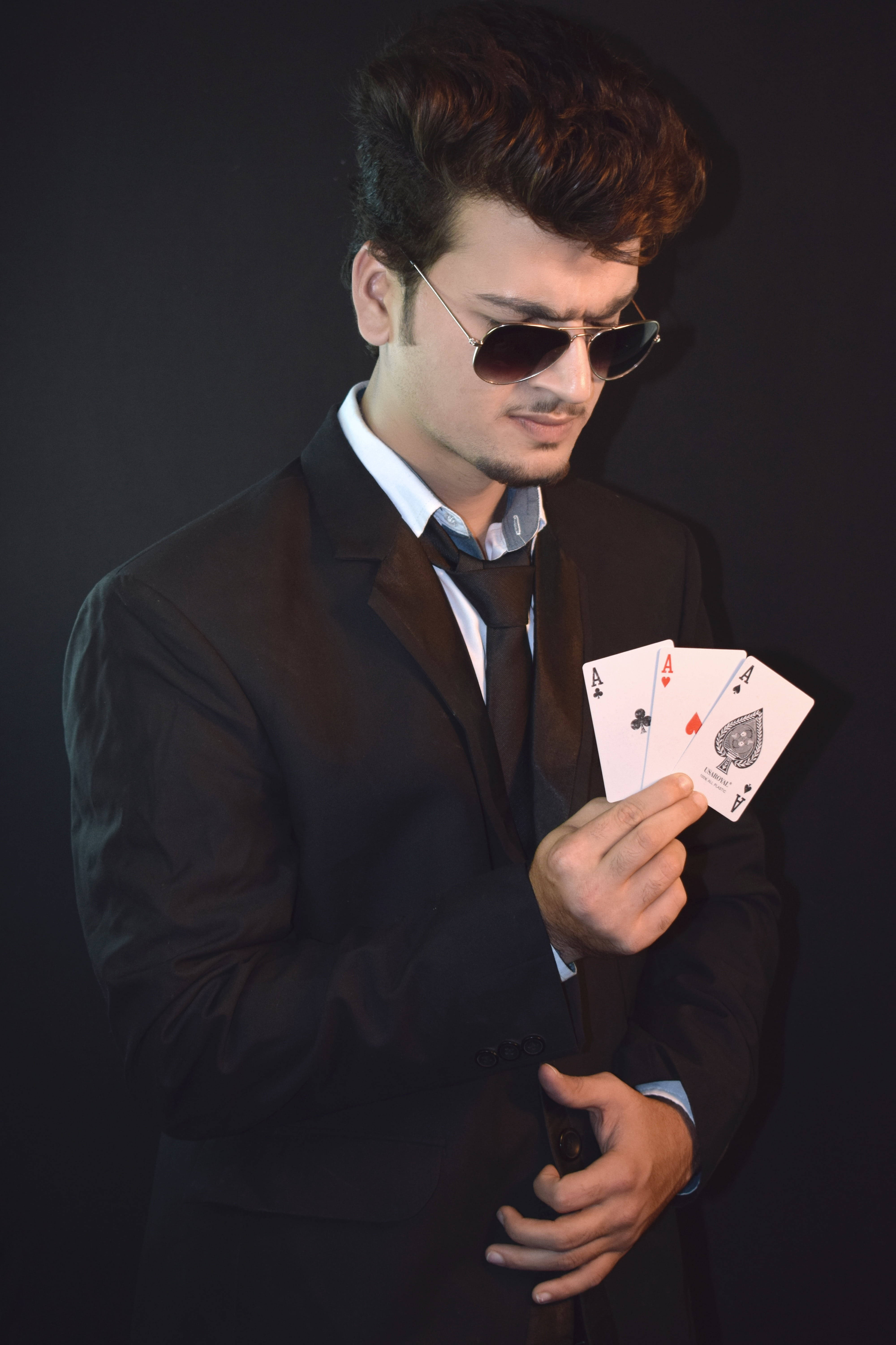 male model, dark suit, sunglasses, 5K Phone Wallpaper