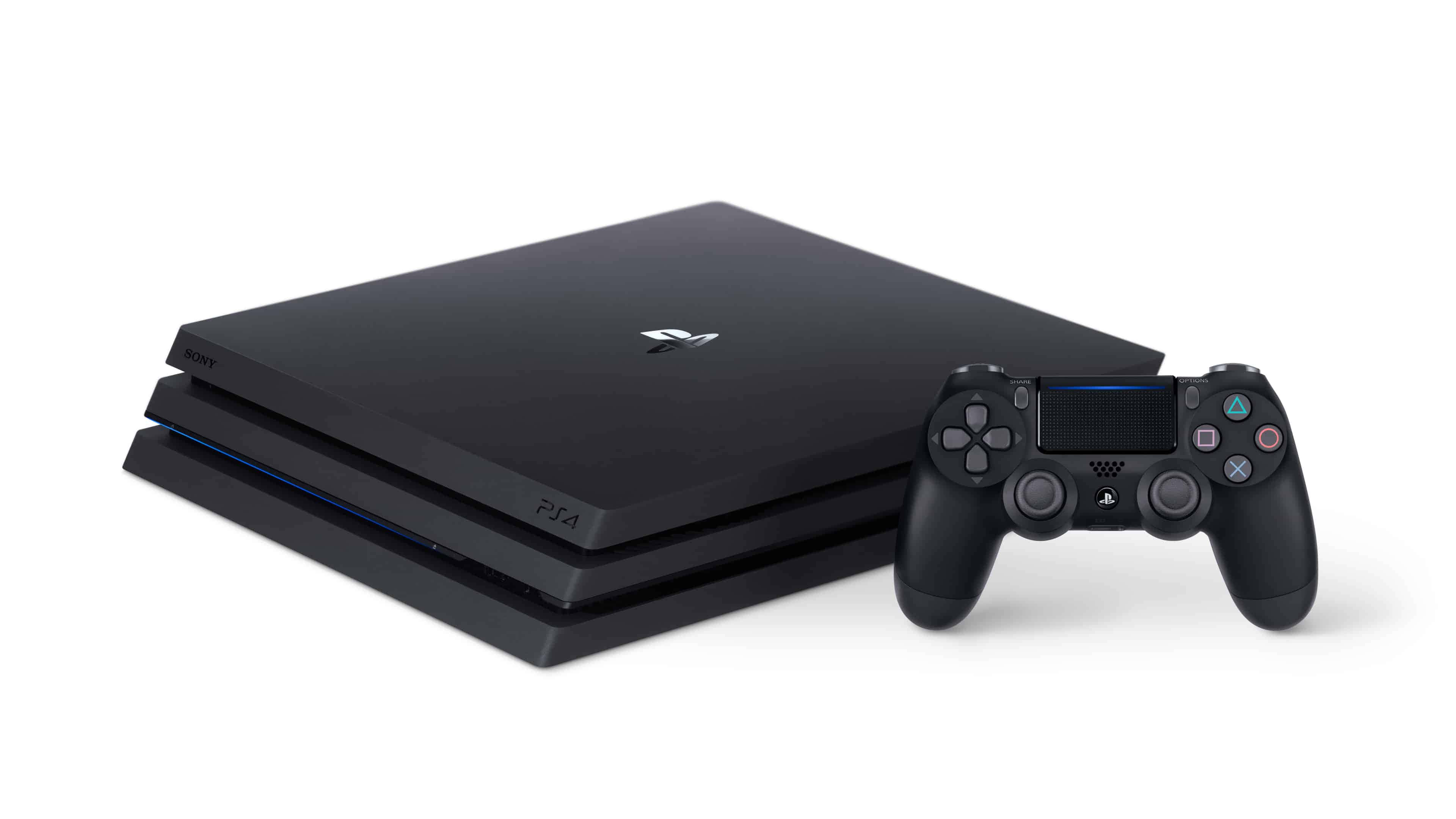 PlayStation 4, black, controllers, 4K Desktop Wallpaper