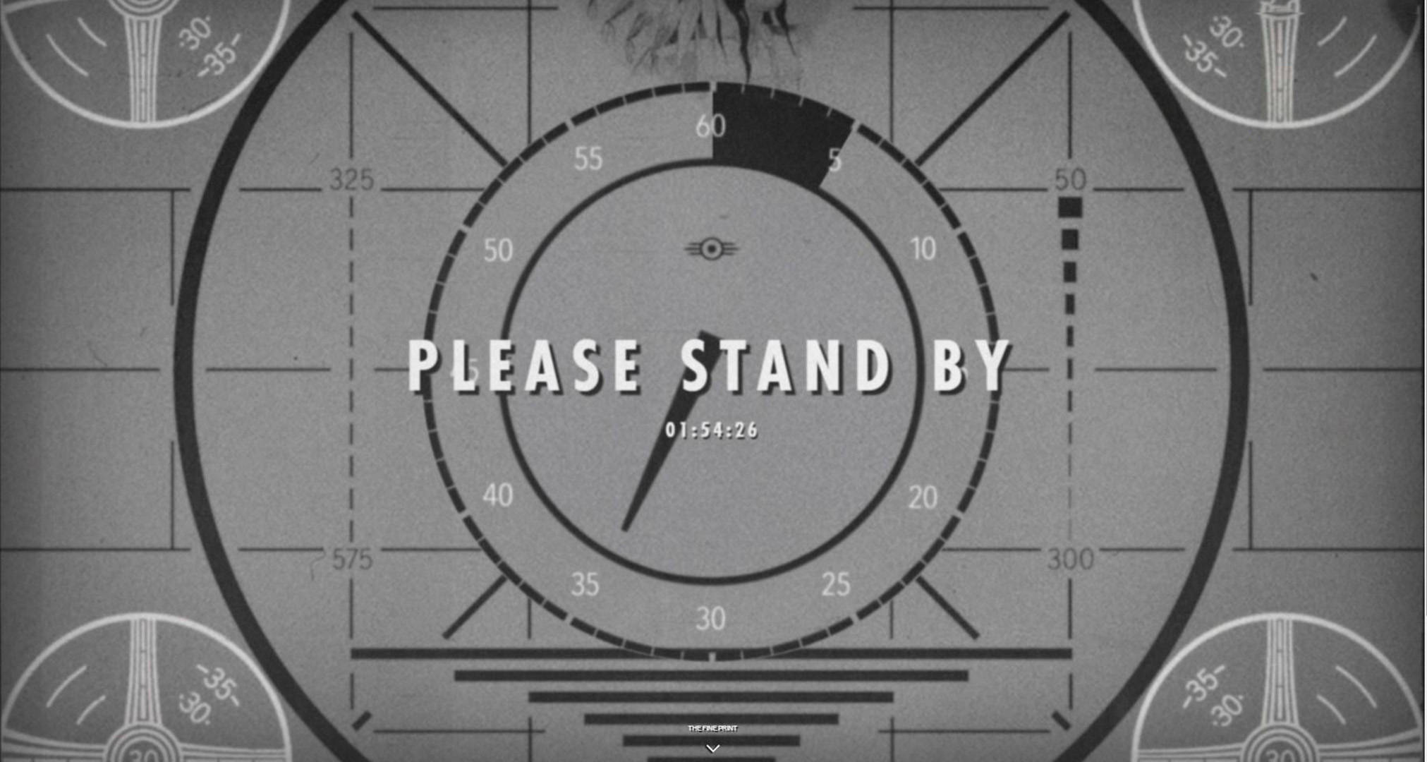 Please Stand By, monochrome radar screen, countdown timer, Full HD Desktop Wallpaper