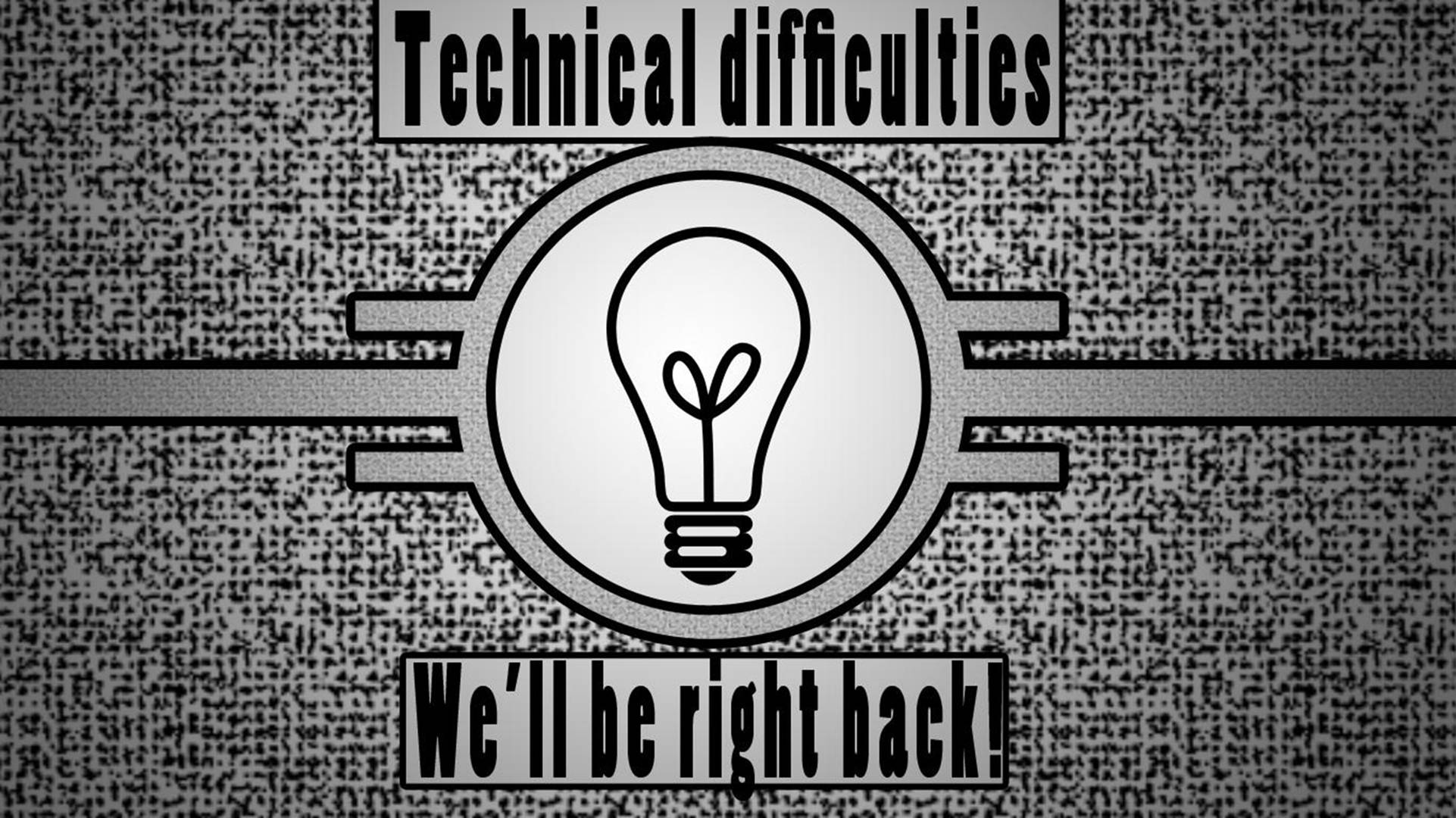 Please Stand By, Technical Difficulties, vintage TV screen, Full HD Desktop Wallpaper