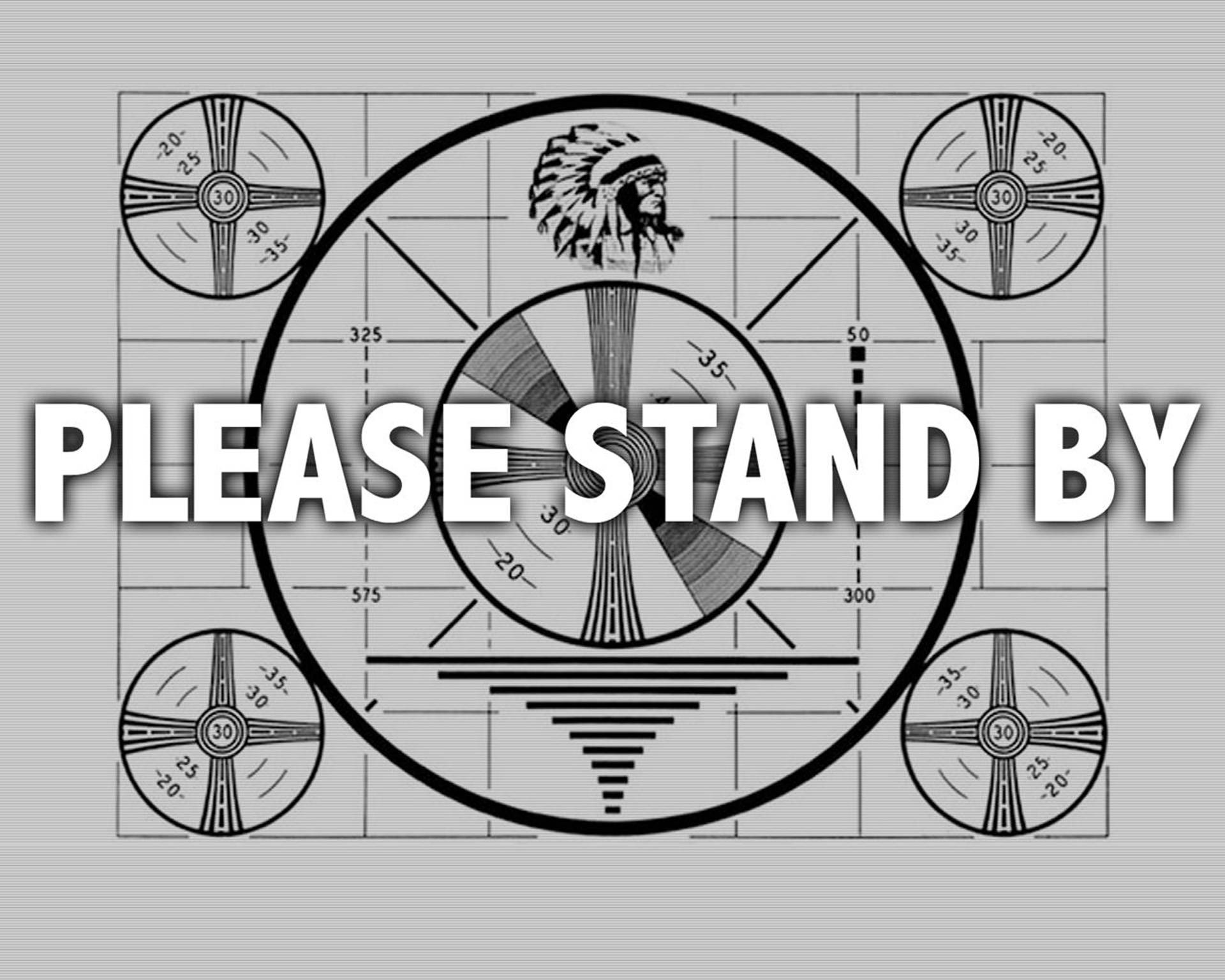 Please Stand By, black and white television test pattern, PLEASE STAND BY text, Full HD Desktop Wallpaper