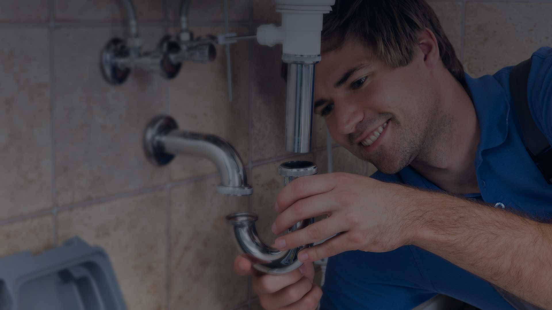 residential plumber, shiny chrome pipe, tiled sink, Full HD Desktop Wallpaper