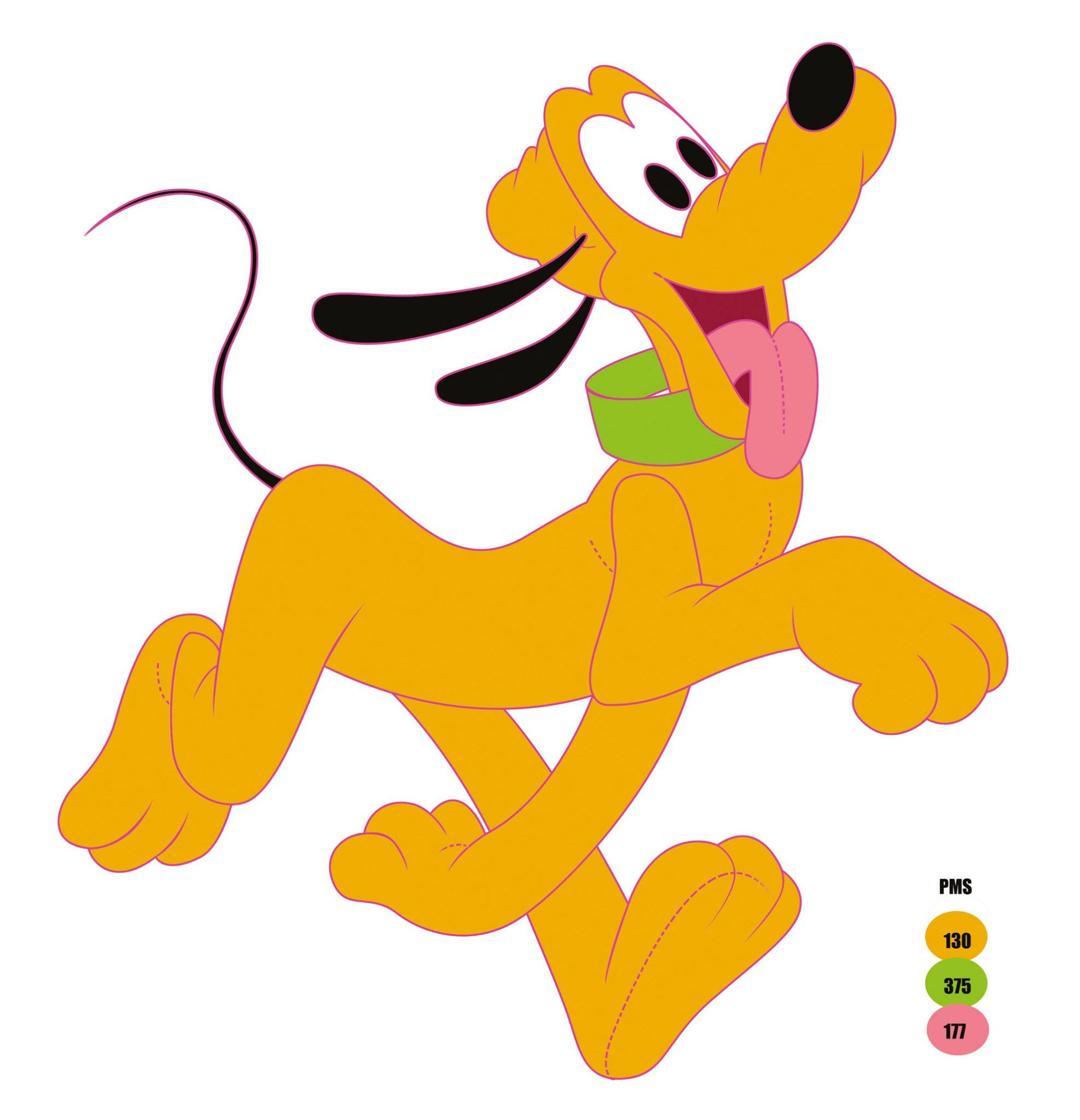 Pluto, Disney Pluto, green collar, Full HD Phone Wallpaper