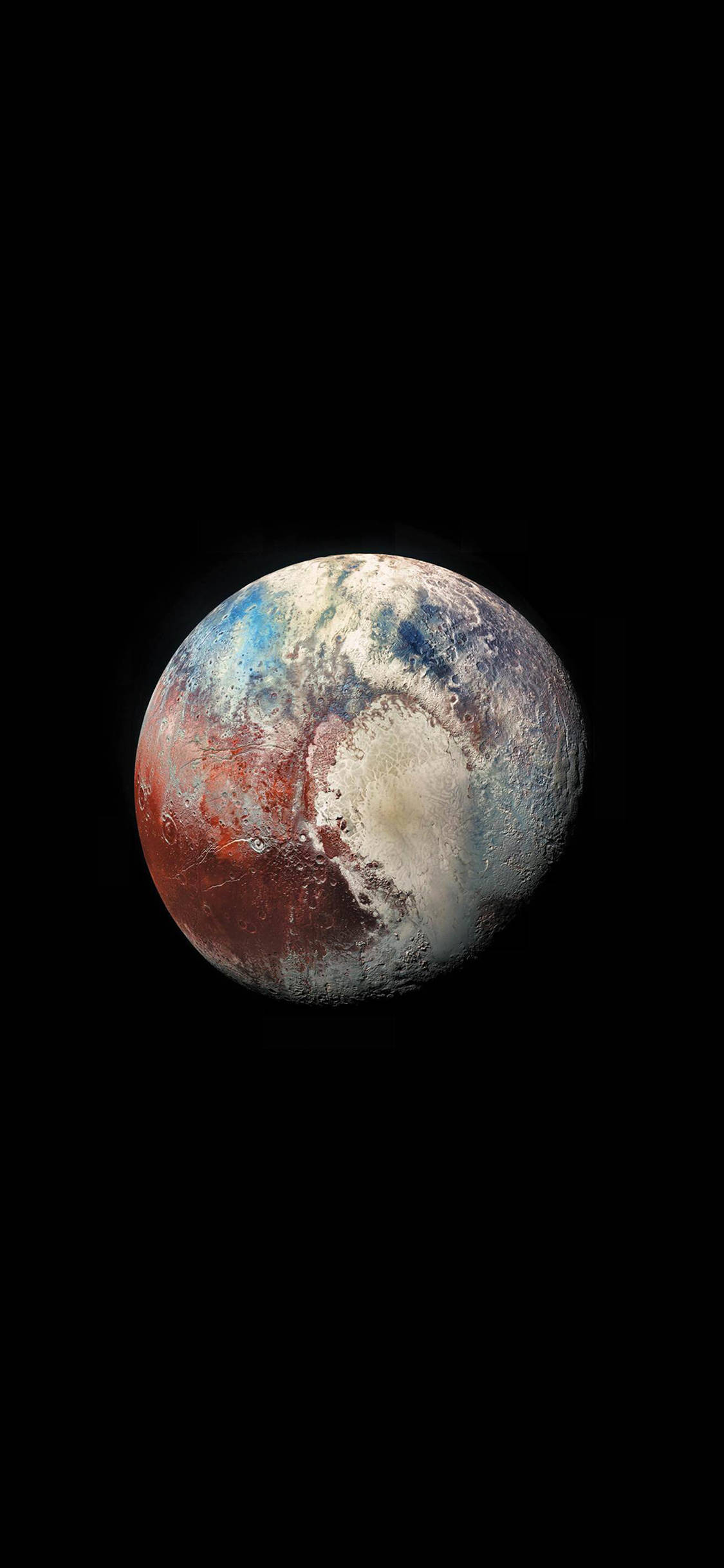 Pluto, amoled, icy blue, Full HD Phone Wallpaper