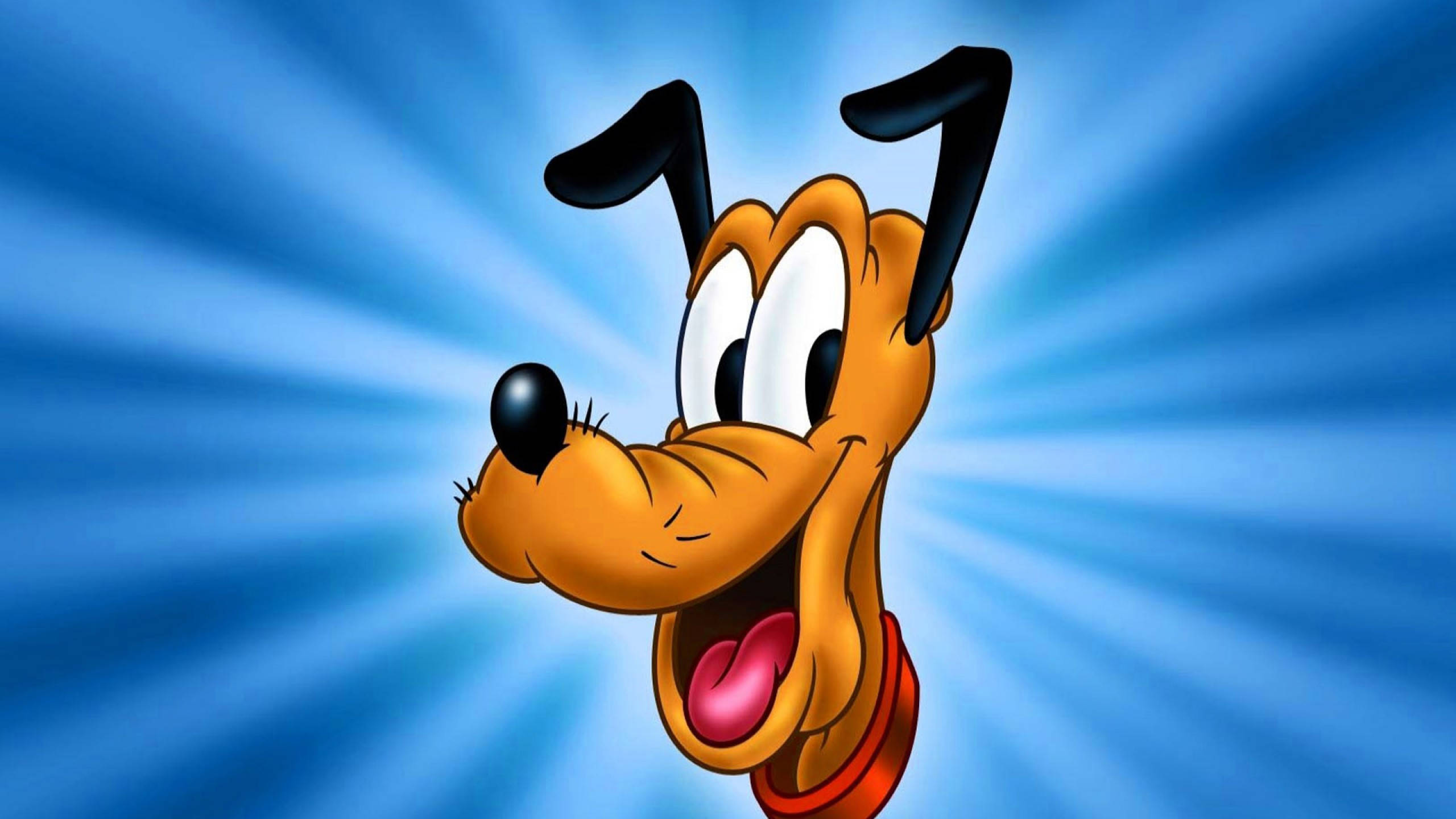 Pluto, Disney, blue, 2K Desktop Wallpaper