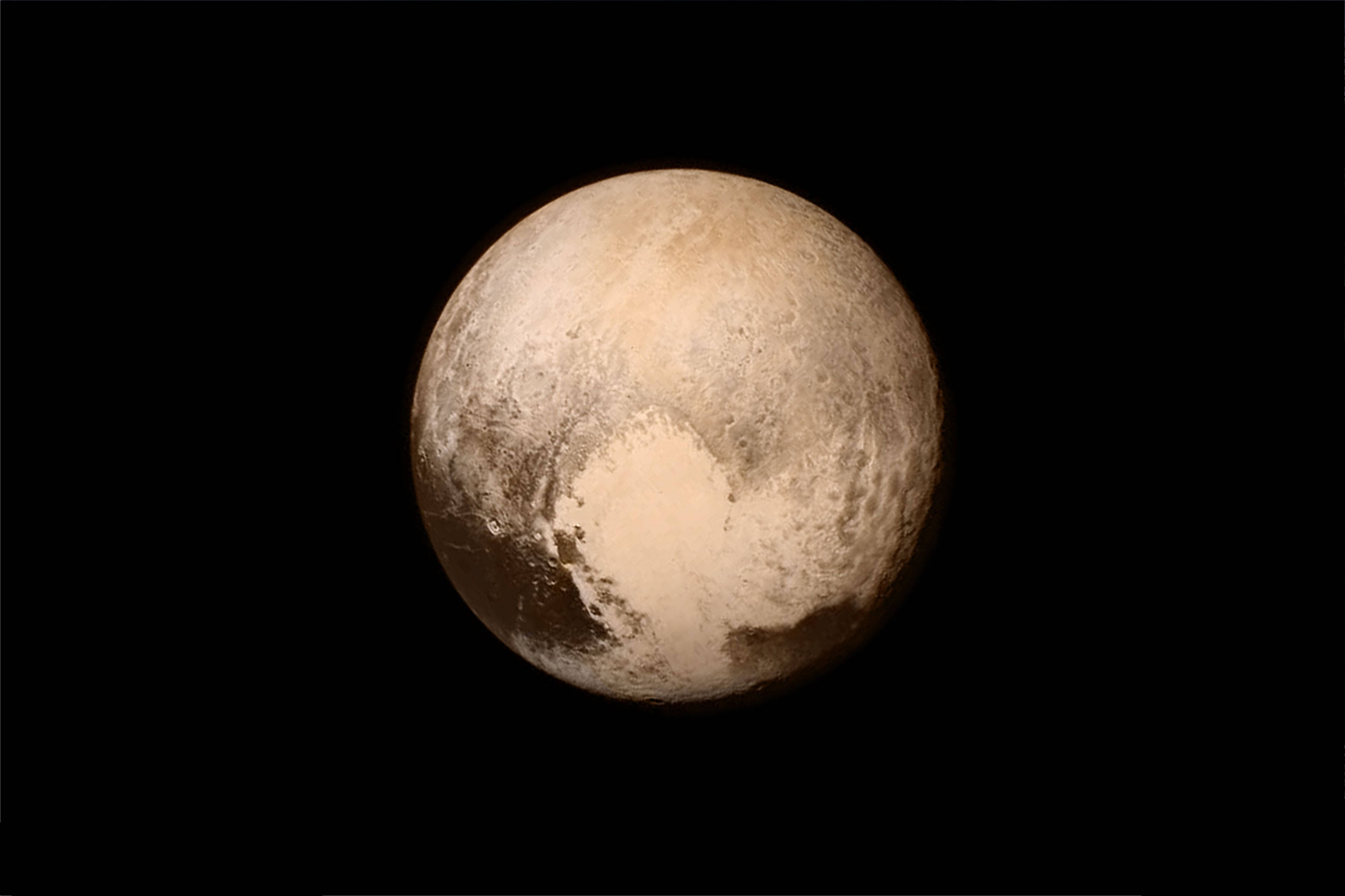 Pluto, sepia filter, icy surface, 4K Desktop Wallpaper