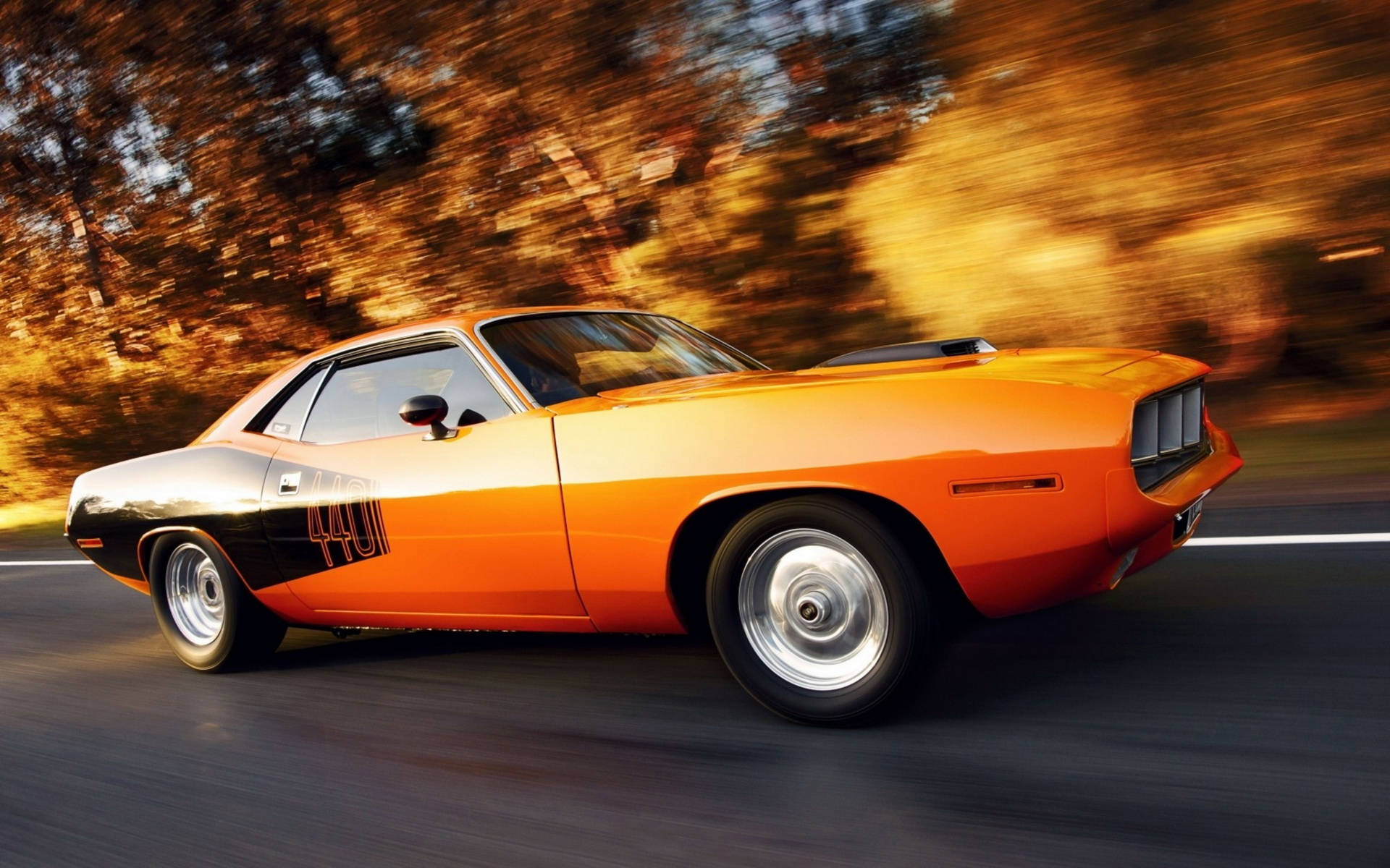 1971 Plymouth 440 Barracuda, two door, pony car, Full HD Desktop Wallpaper