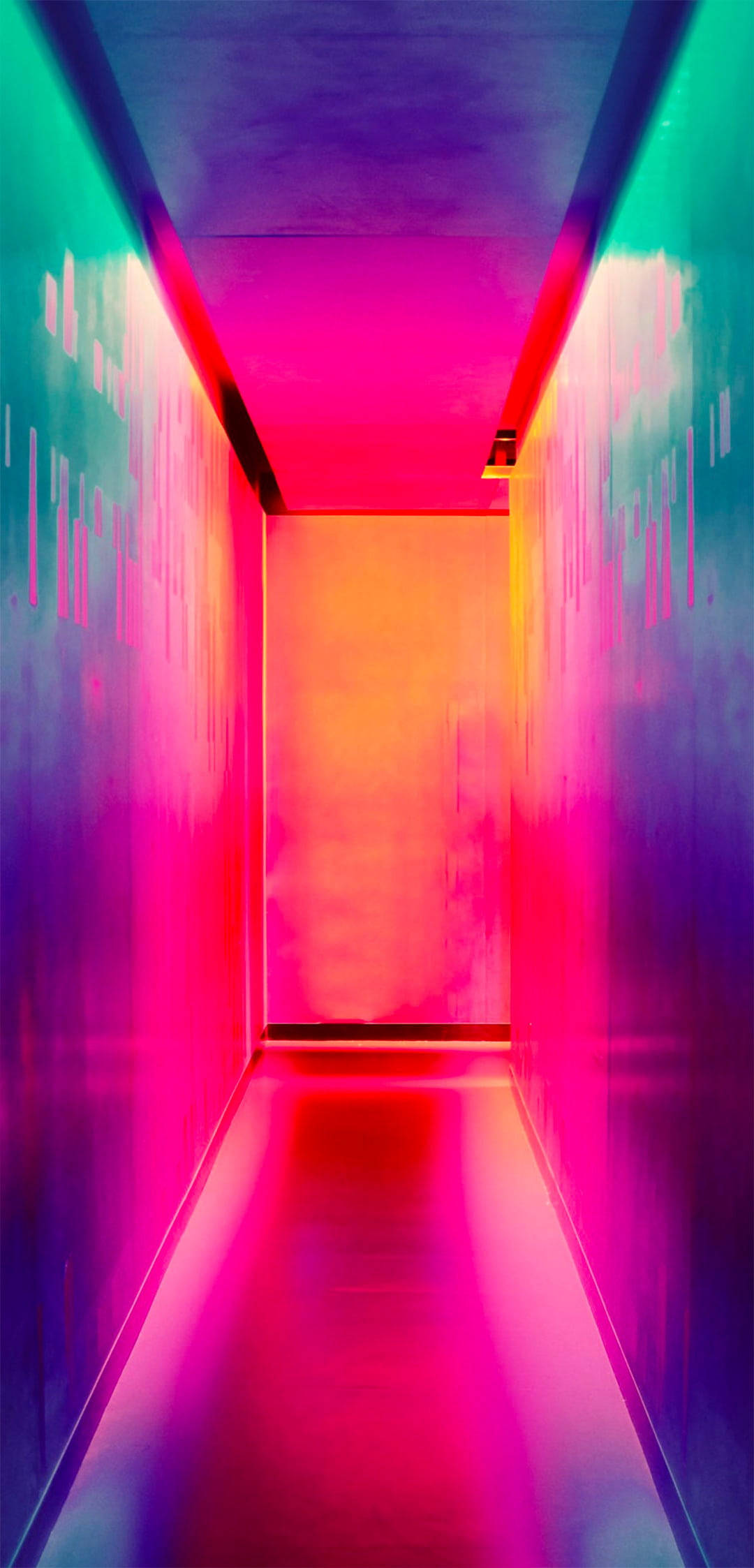 Poco X2, neon pink, cyan, Full HD Phone Wallpaper