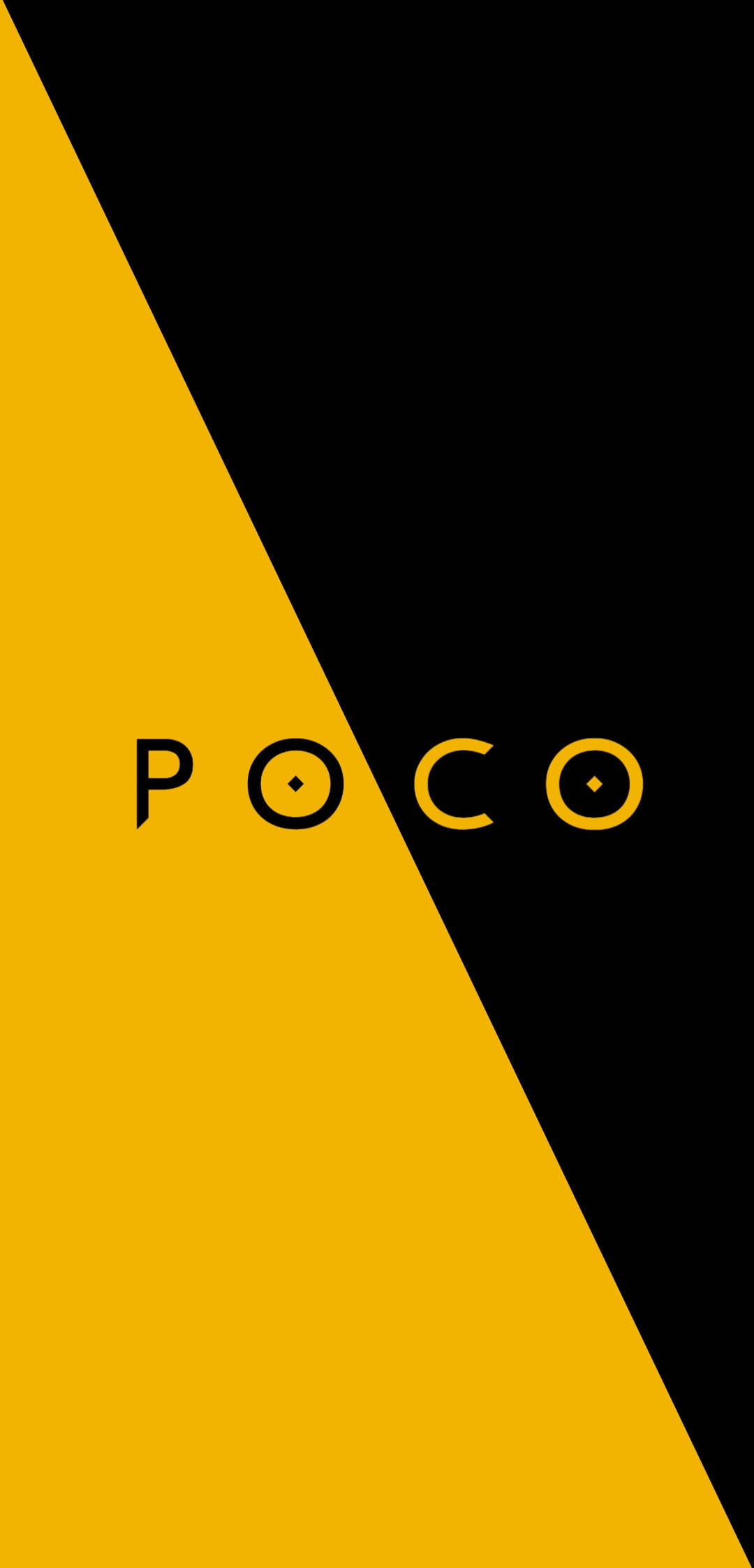 Poco X2, yellow, black, Full HD Phone Wallpaper