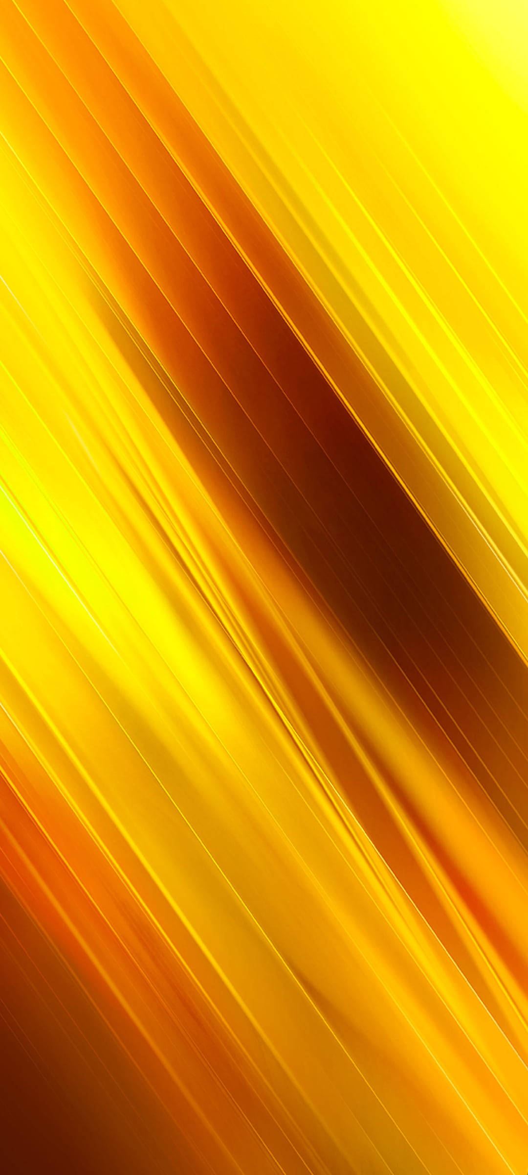 Poco X2, yellow diagonal lines, golden diagonal streaks, Full HD Phone Wallpaper