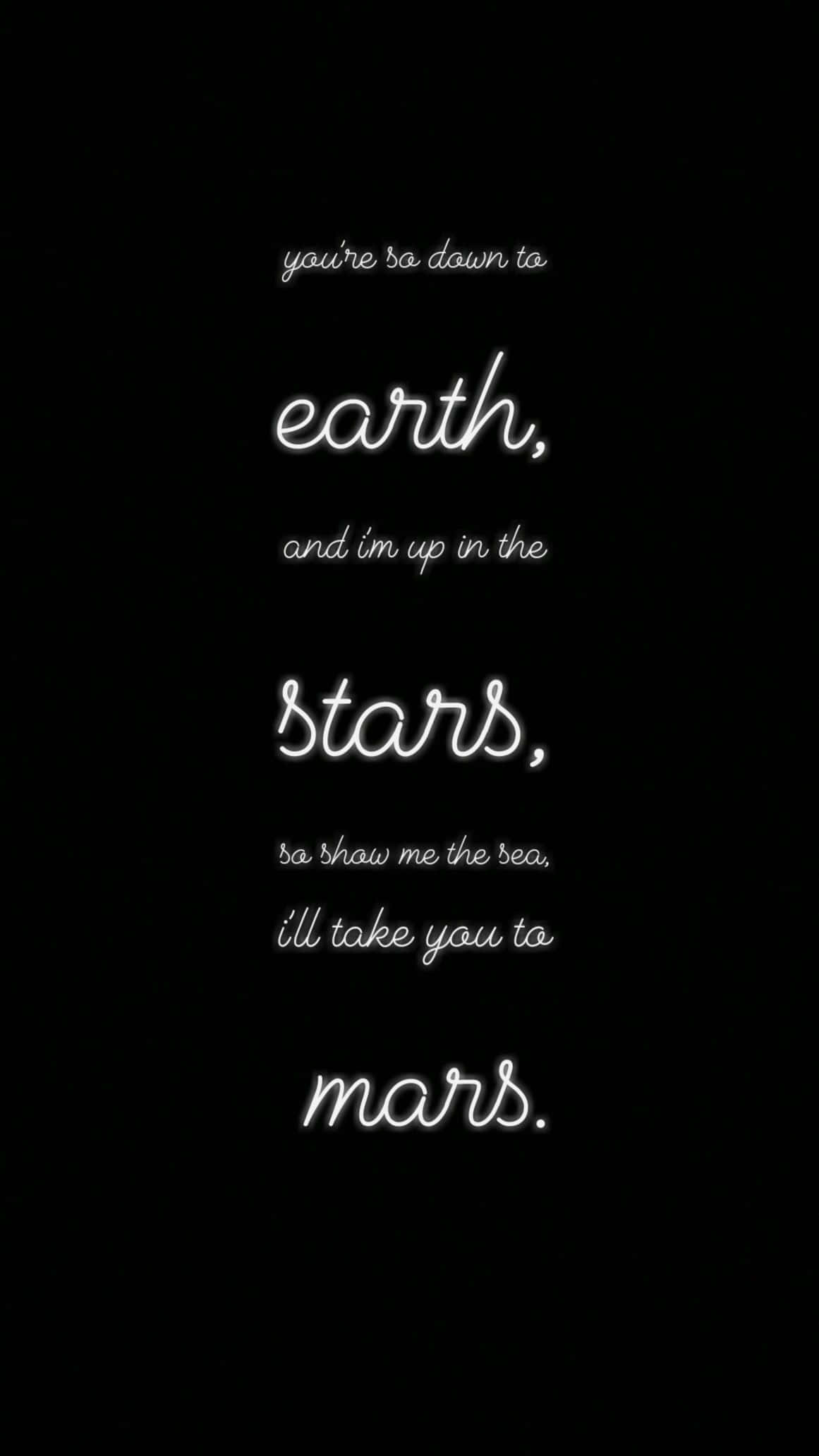 Poem, white glowing cursive text, black background, Full HD Phone Wallpaper