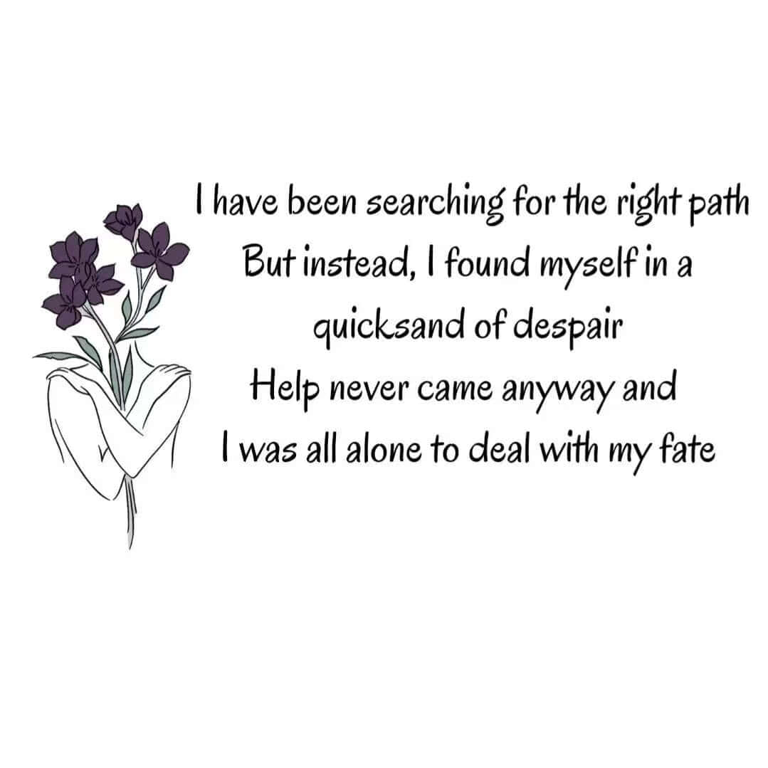 Rainy Evening, poetry quotes, dark purple flowers, SD Desktop Wallpaper