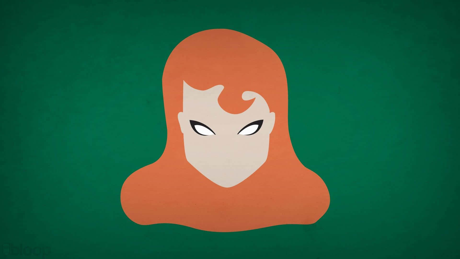 Poison Ivy, orange-haired, angry eyes, Full HD Desktop Wallpaper