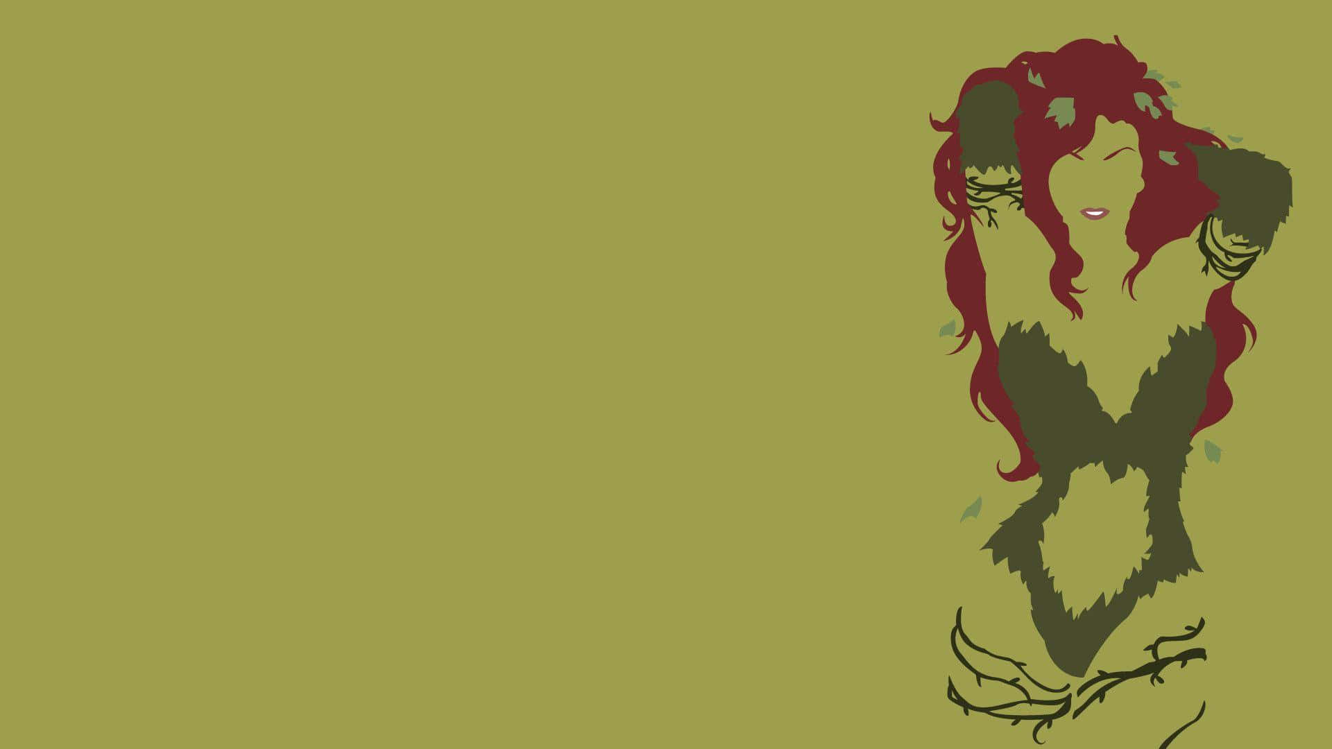Poison Ivy, red hair, green vines, Full HD Desktop Wallpaper